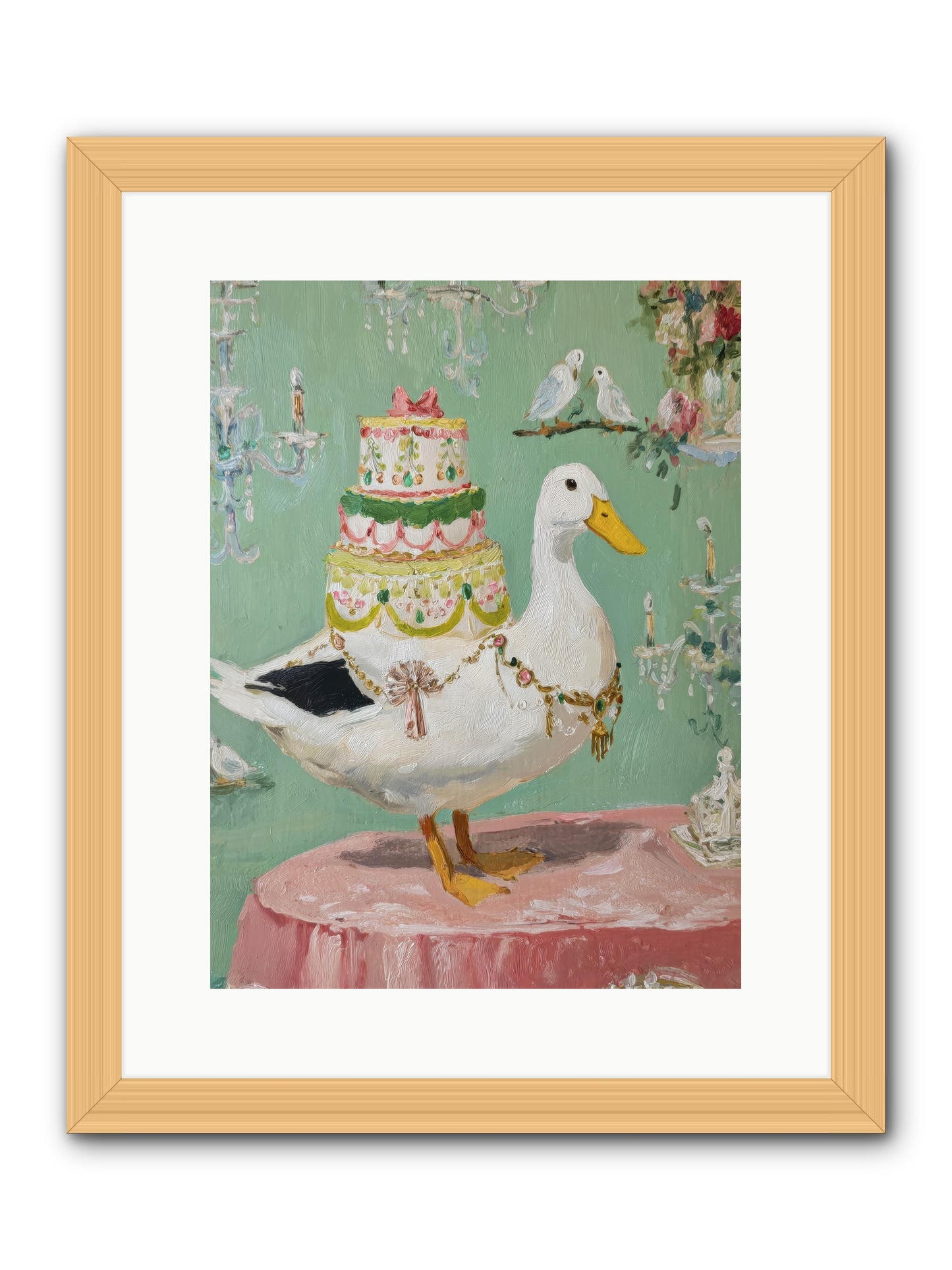 The Opulent Daydream -- Framed Print - Natural 12x16