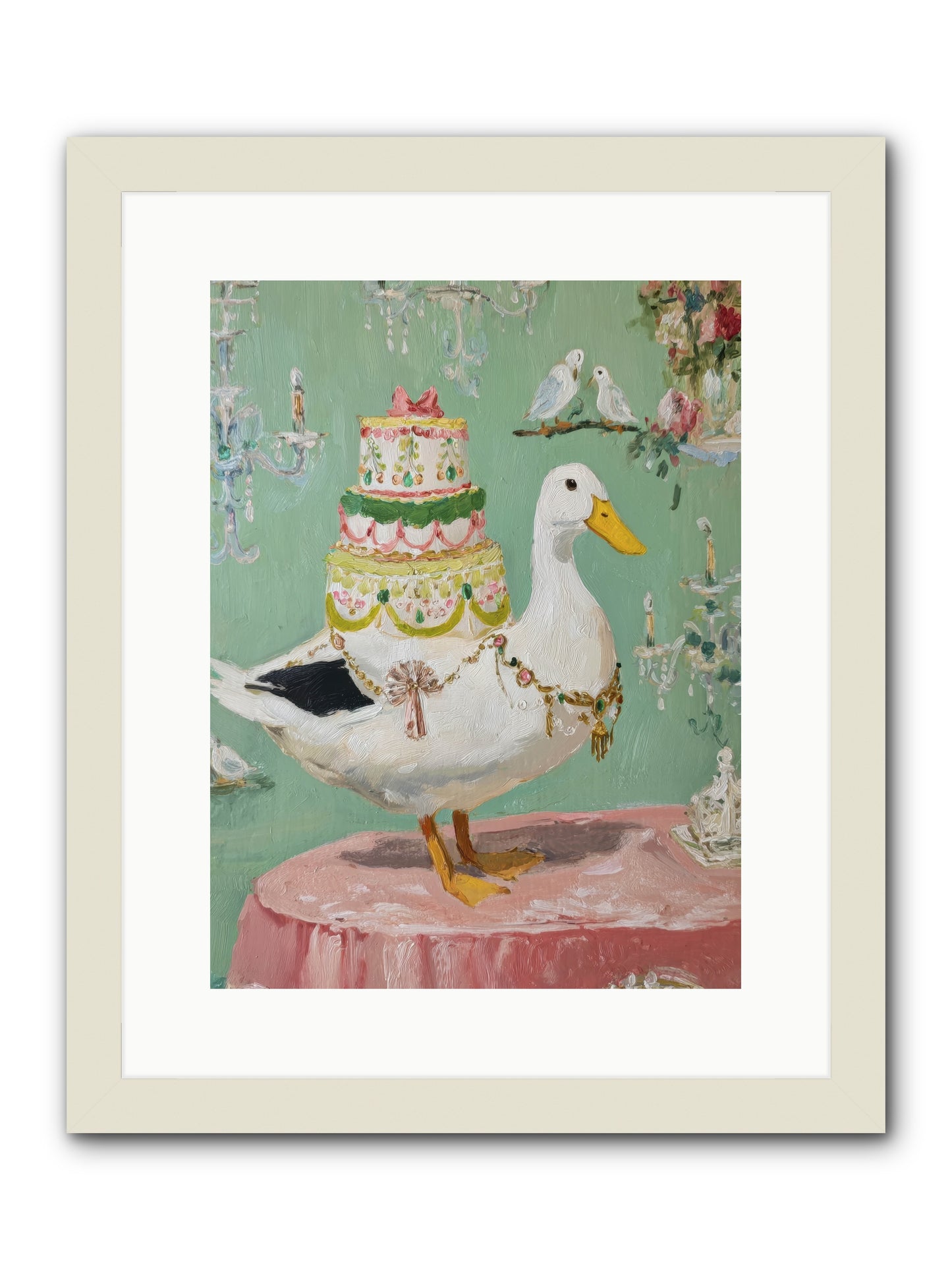 The Opulent Daydream -- Framed Print - White 12x16