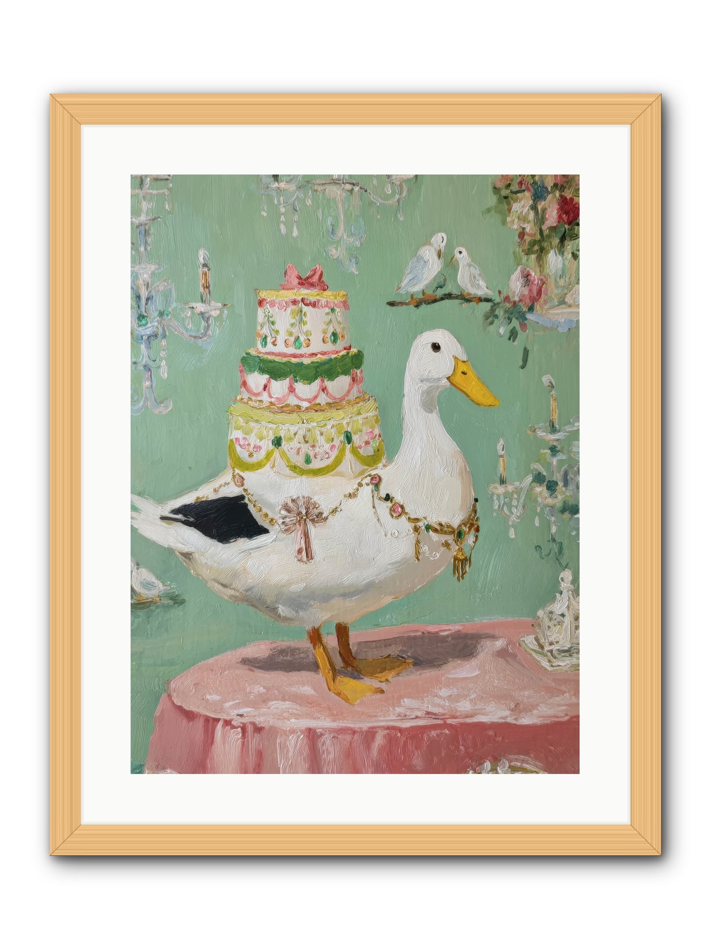 The Opulent Daydream -- Framed Print - Natural 18x24
