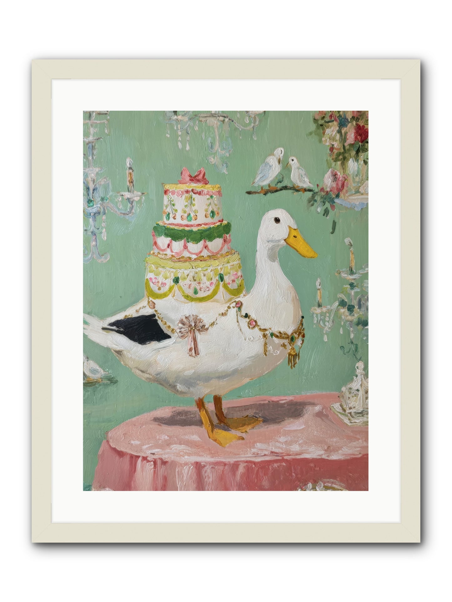 The Opulent Daydream -- Framed Print - White 18x24