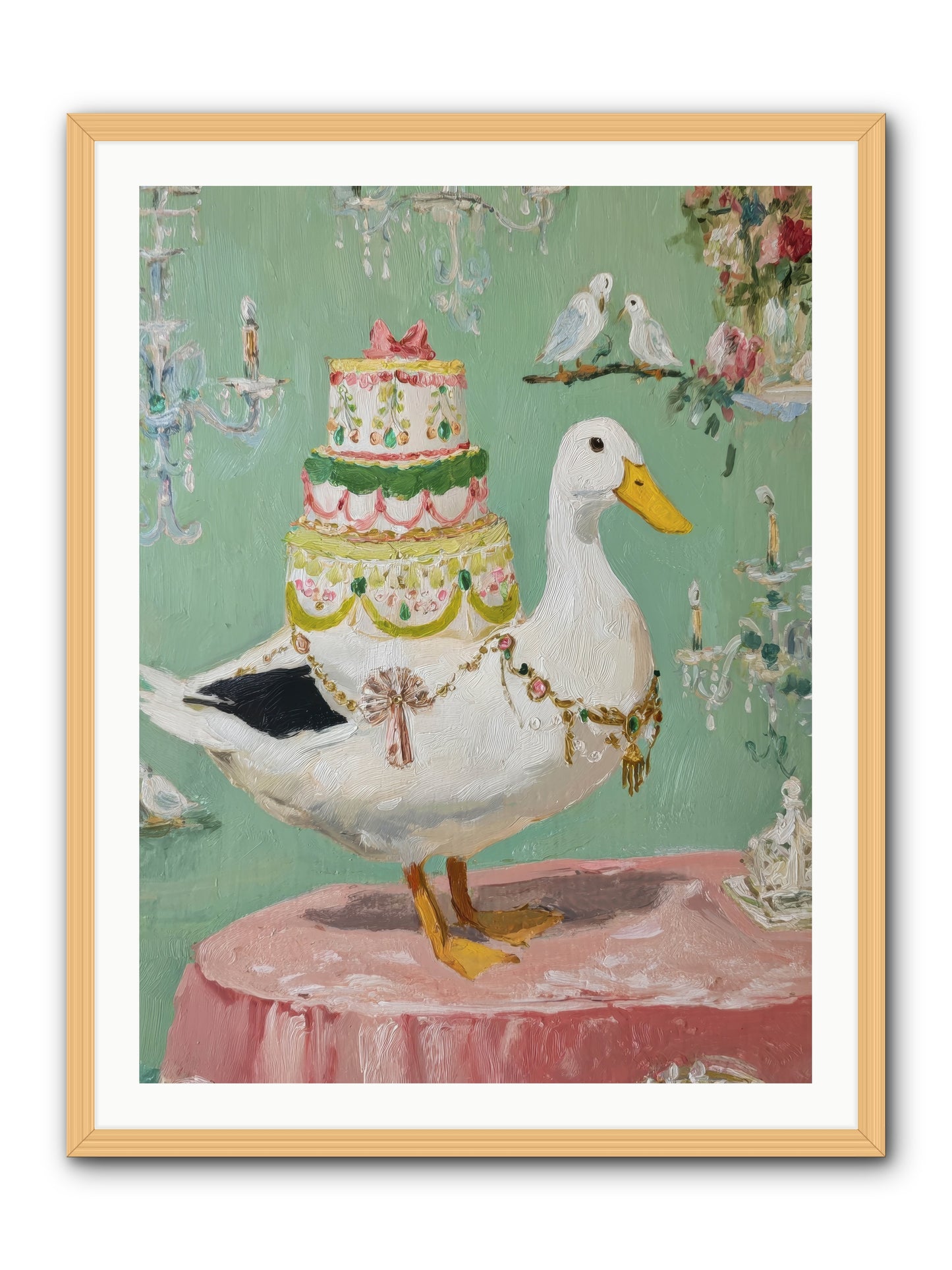 The Opulent Daydream -- Framed Print - Natural 30x40