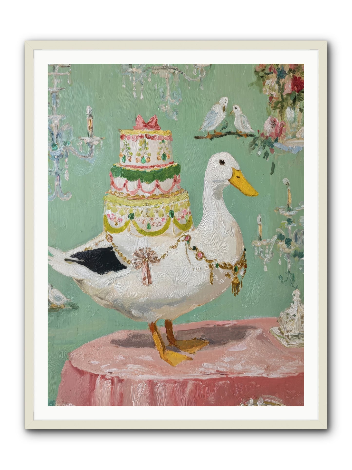 The Opulent Daydream -- Framed Print - White 36x48