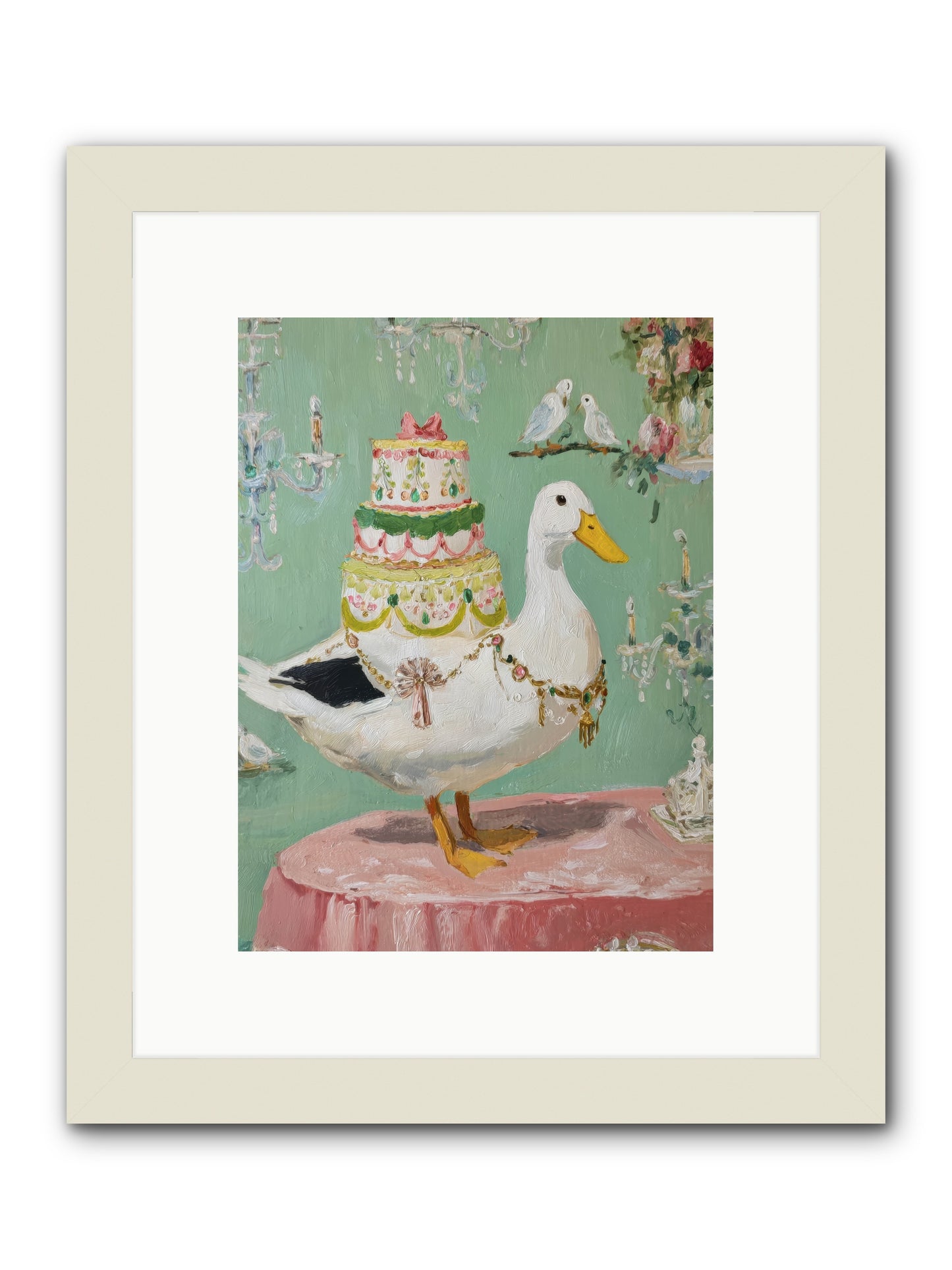 The Opulent Daydream -- Framed Print - White 9x12