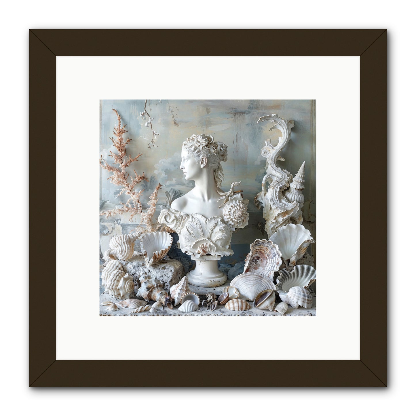The Oyster's Opera -- Framed Print - Black 10x10