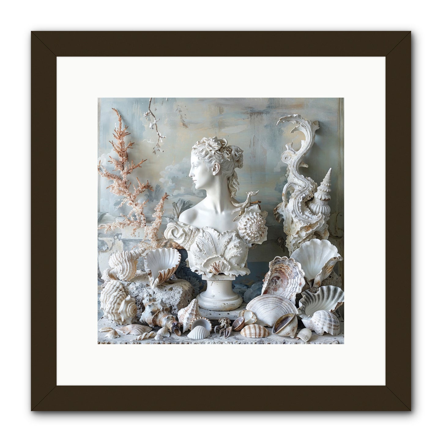 The Oyster's Opera -- Framed Print - Black 12x12