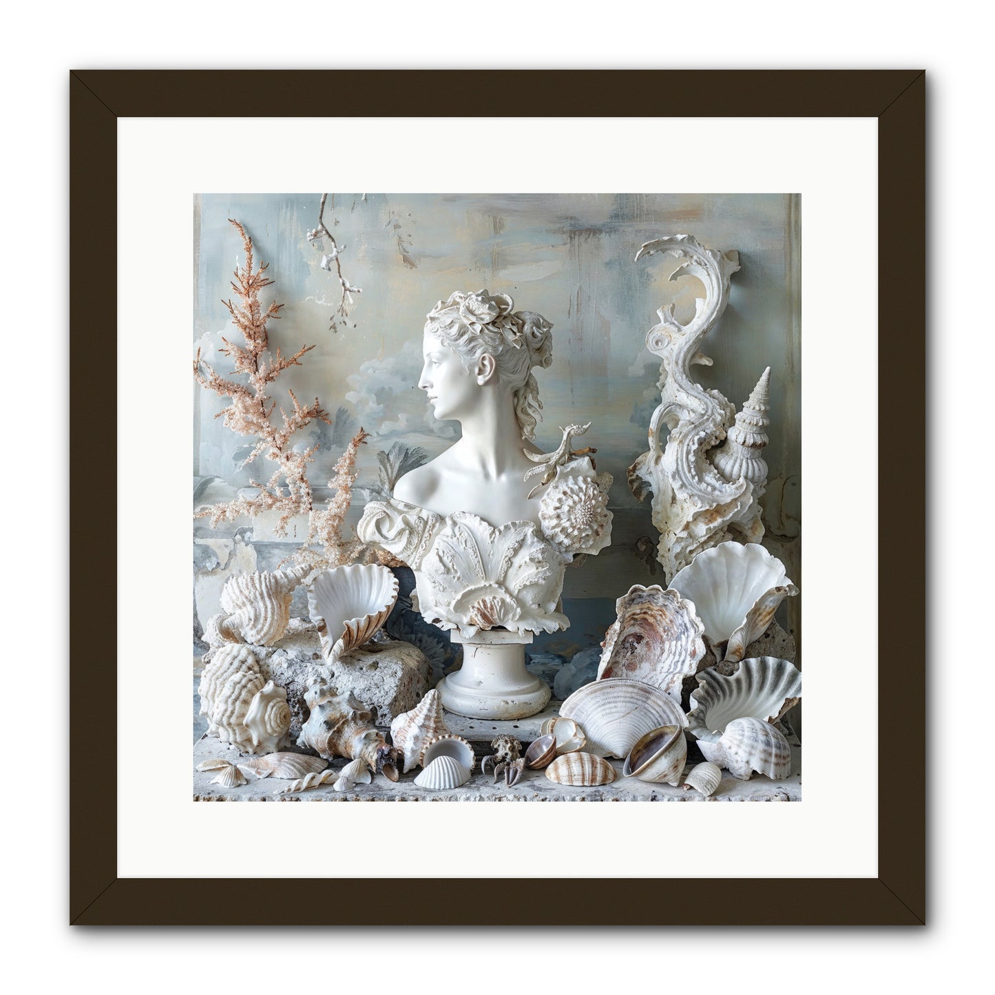 The Oyster's Opera -- Framed Print - Black 16x16