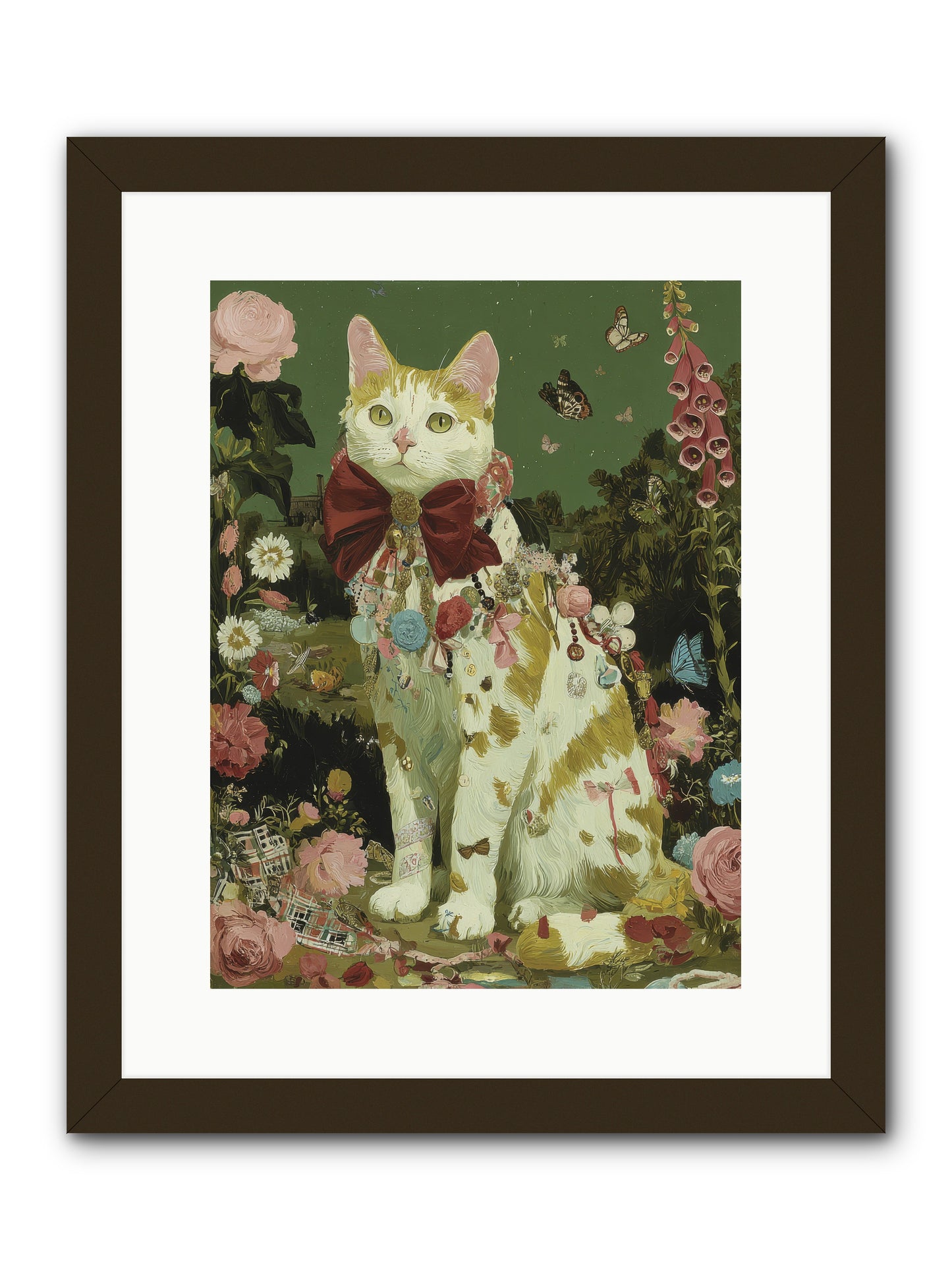 The Painted Path -- Framed Print - Black 12x16