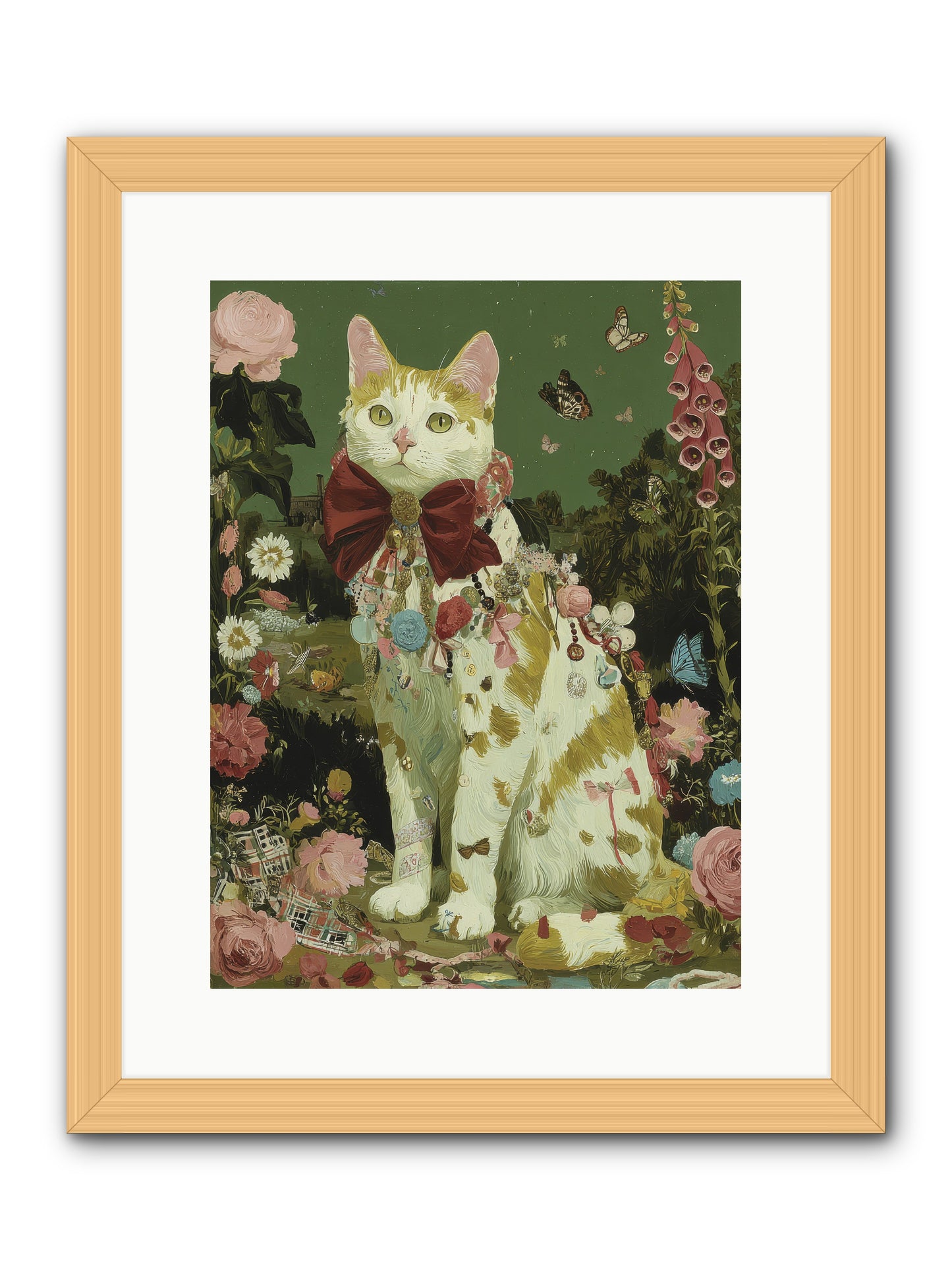 The Painted Path -- Framed Print - Natural 12x16