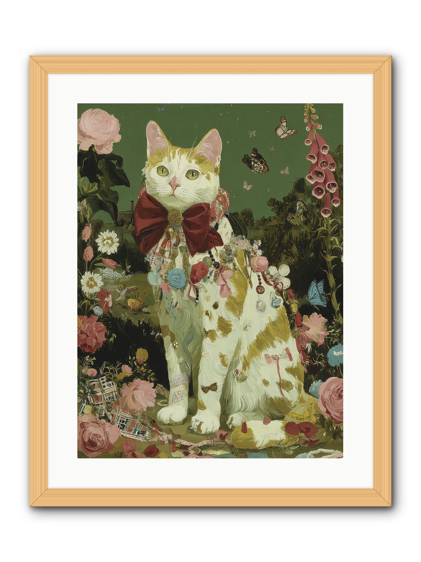 The Painted Path -- Framed Print - Natural 18x24
