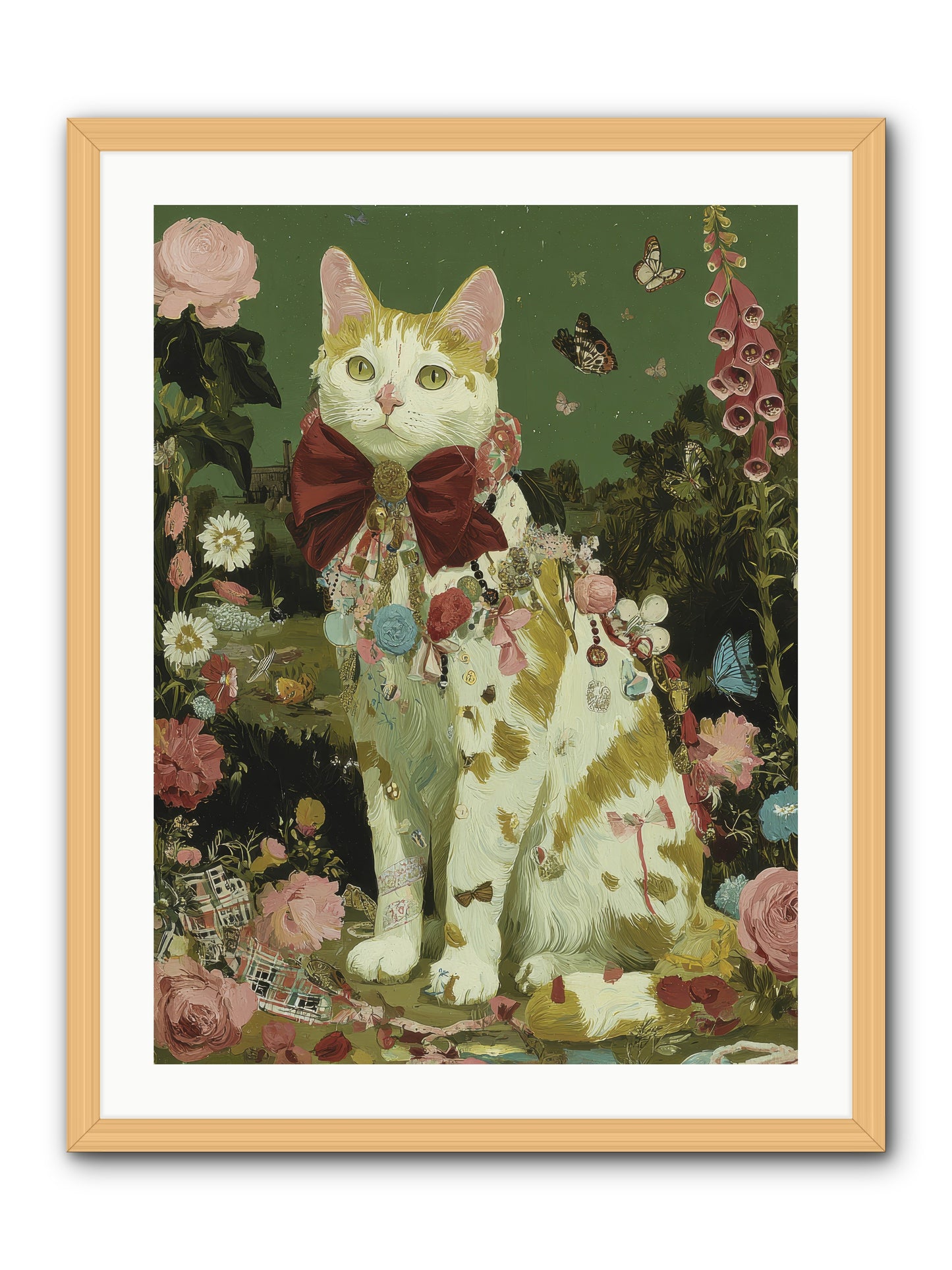 The Painted Path -- Framed Print - Natural 24x32