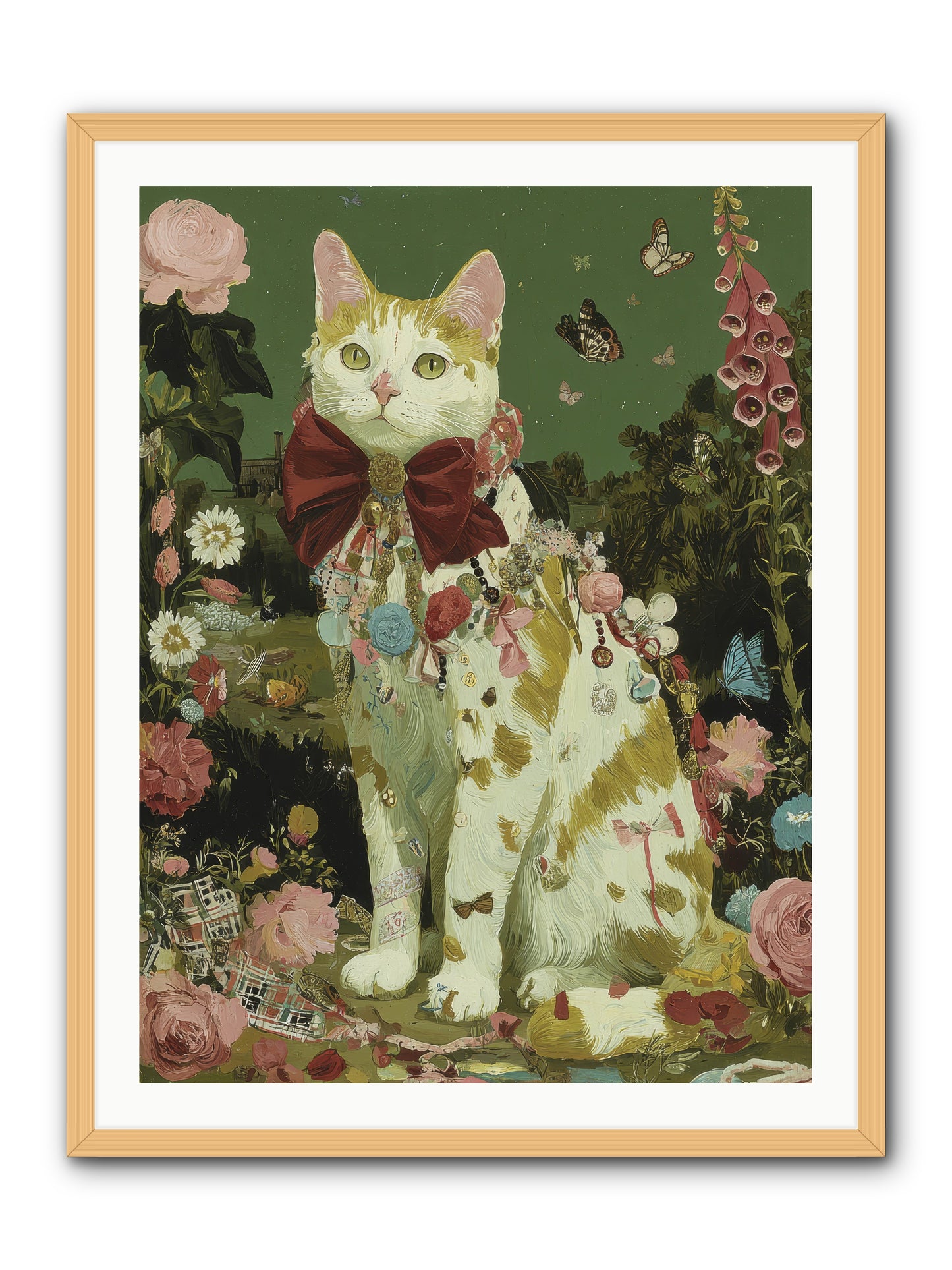 The Painted Path -- Framed Print - Natural 30x40