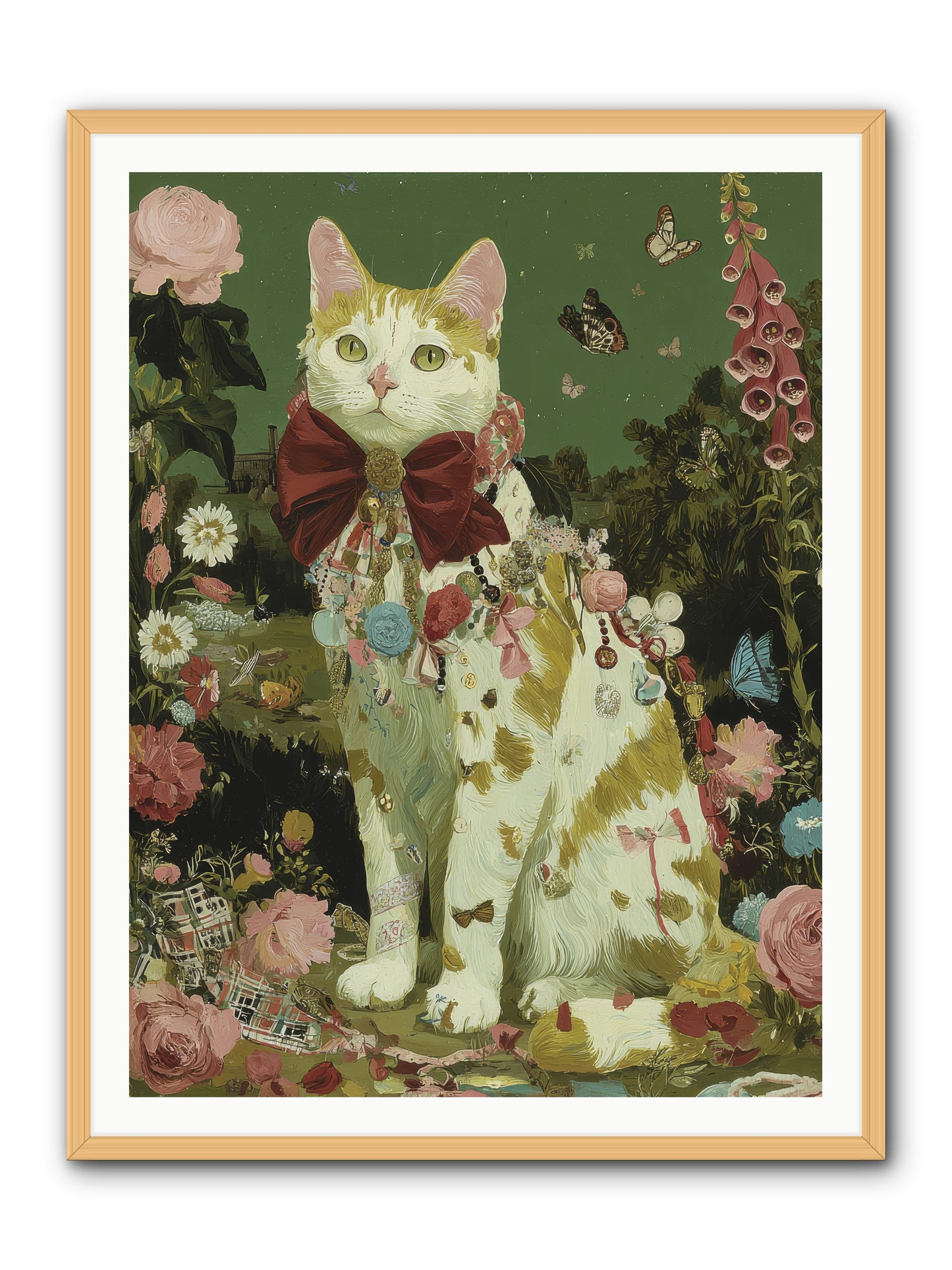 The Painted Path -- Framed Print - Natural 36x48