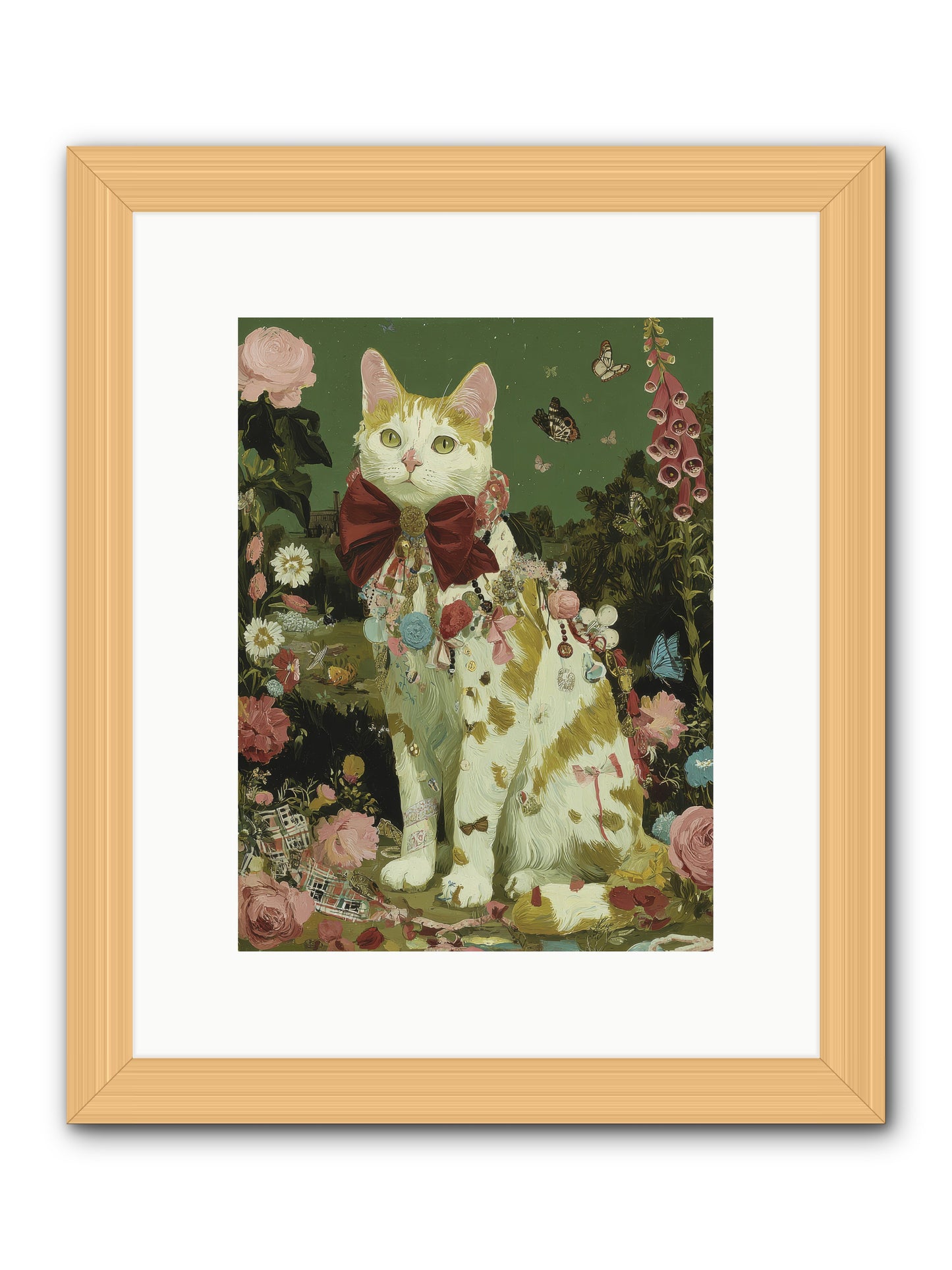 The Painted Path -- Framed Print - Natural 9x12
