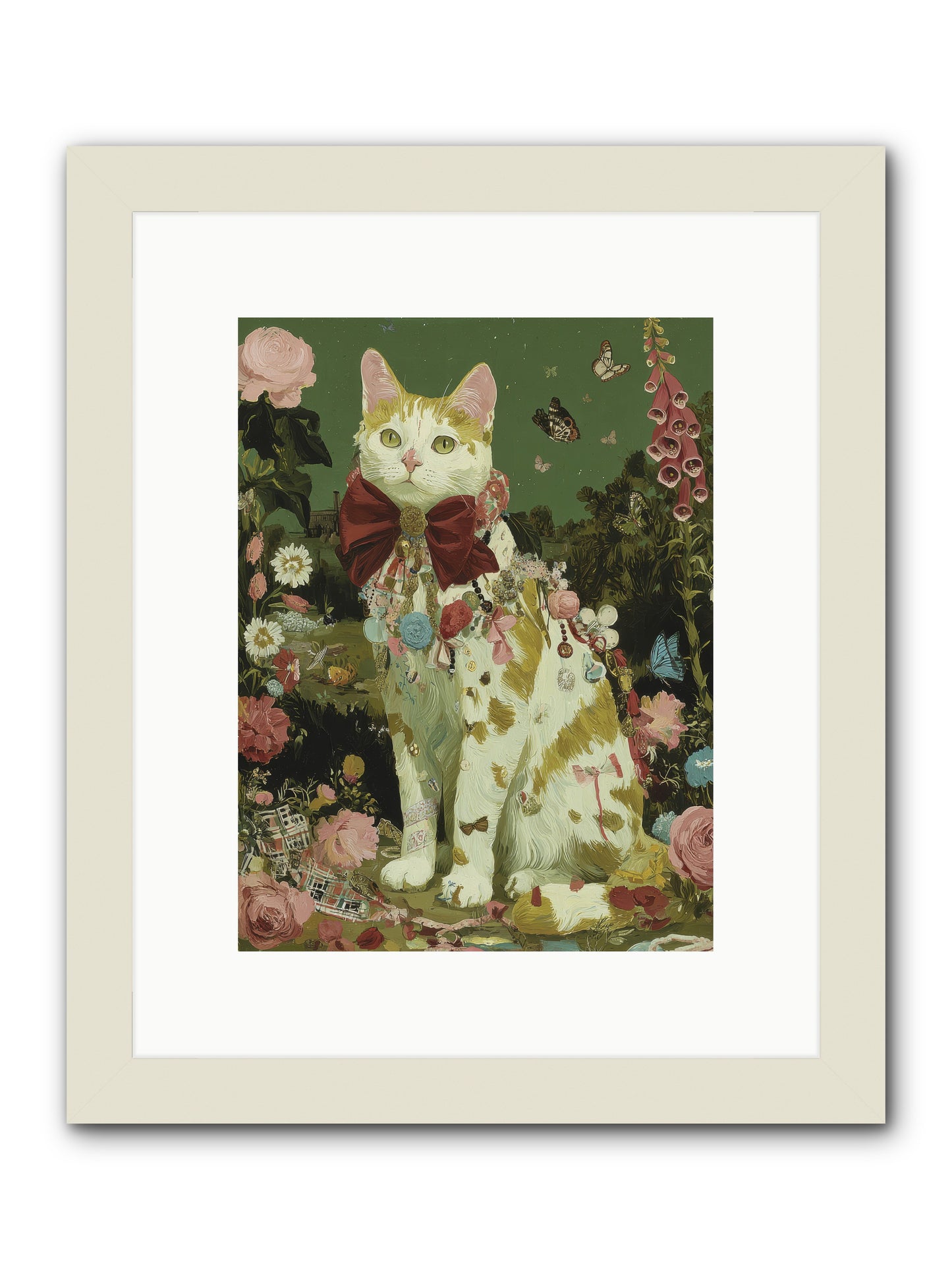 The Painted Path -- Framed Print - White 9x12