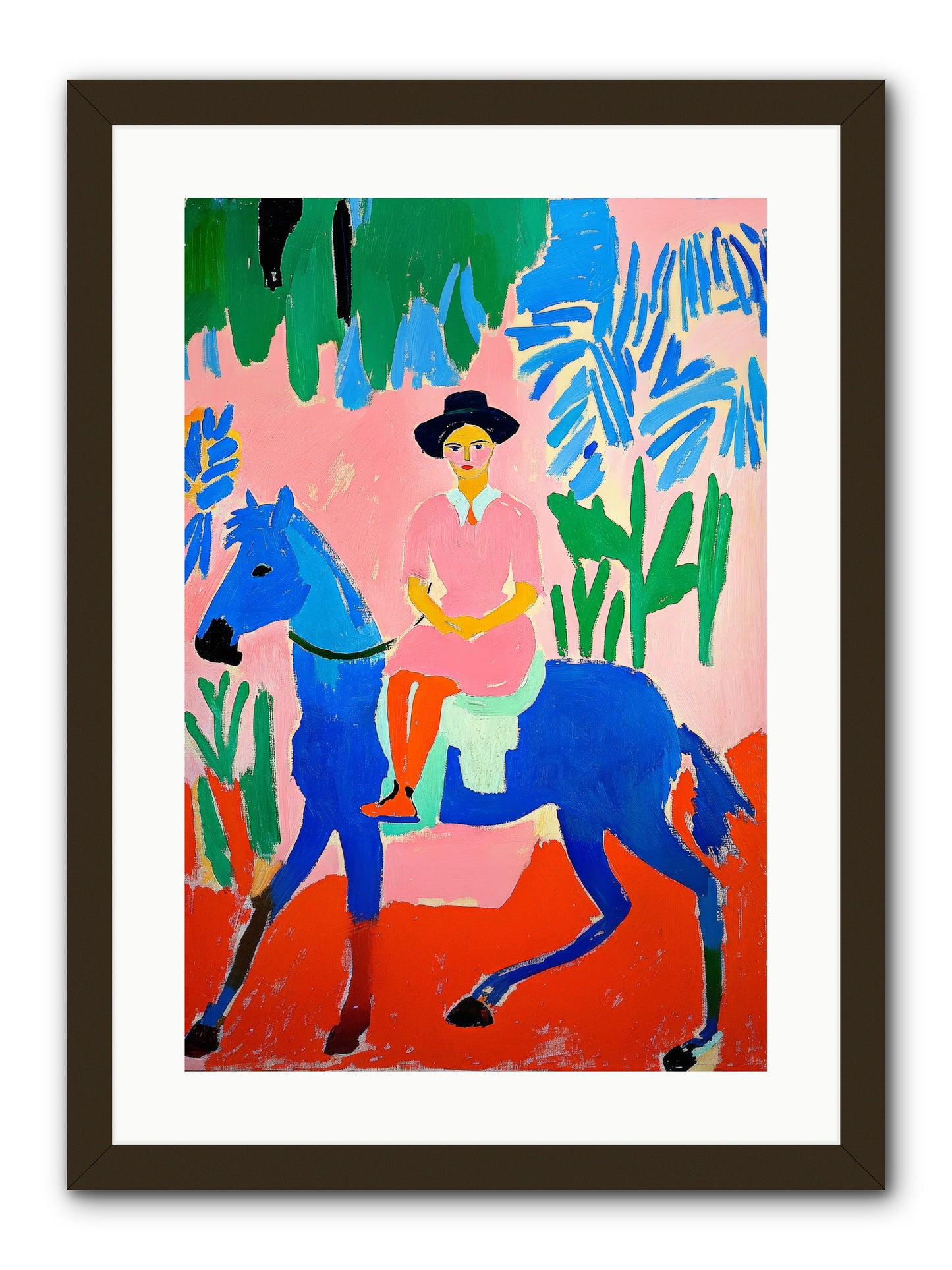 The Painted Road -- Framed Print - Black 16x24
