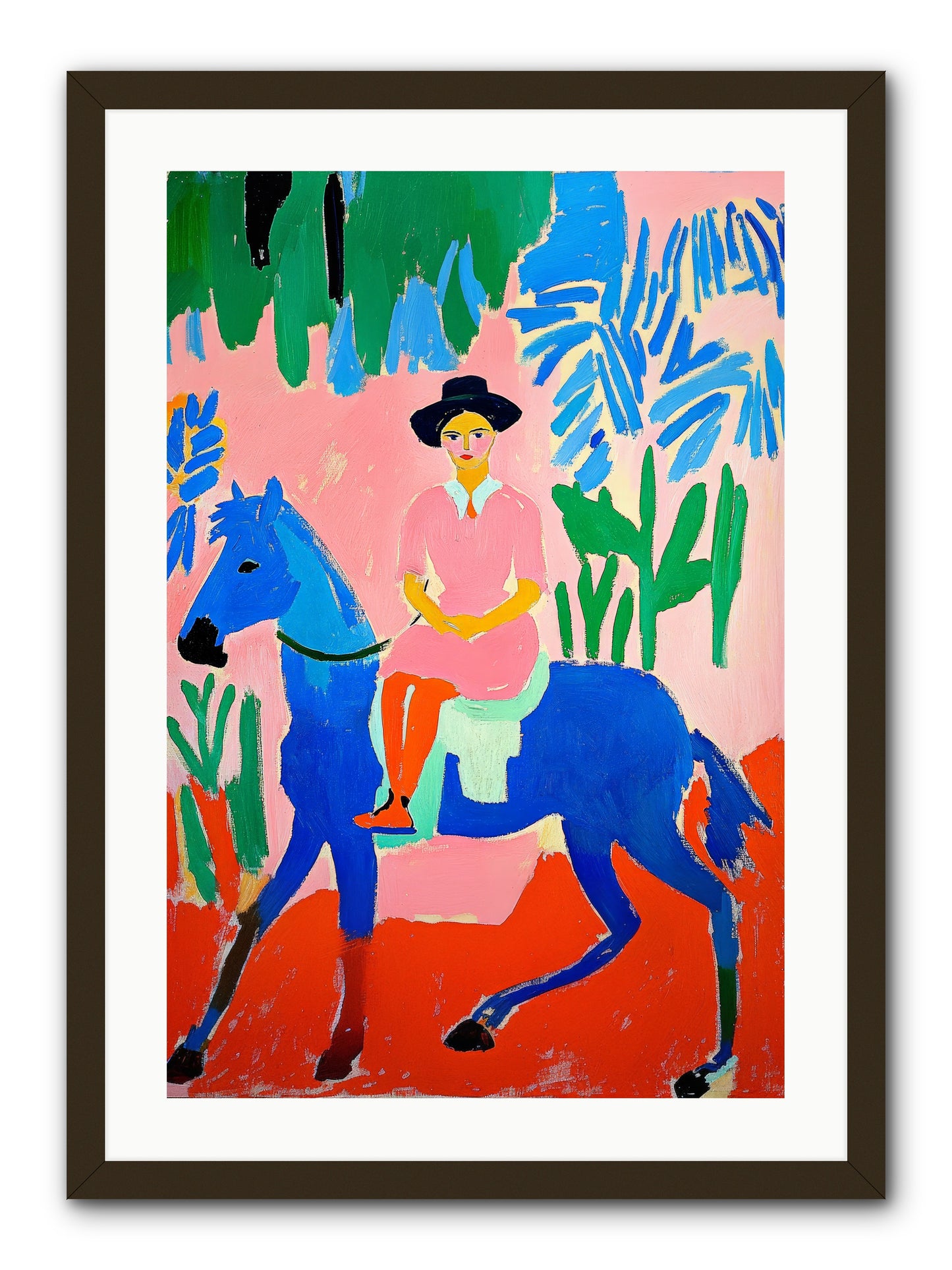 The Painted Road -- Framed Print - Black 20x30