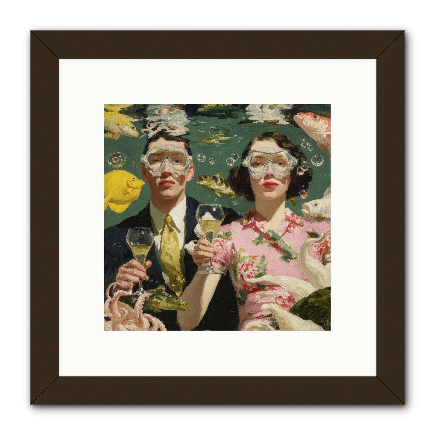 The Pale Velvet Passport -- Framed Print - Black 10x10