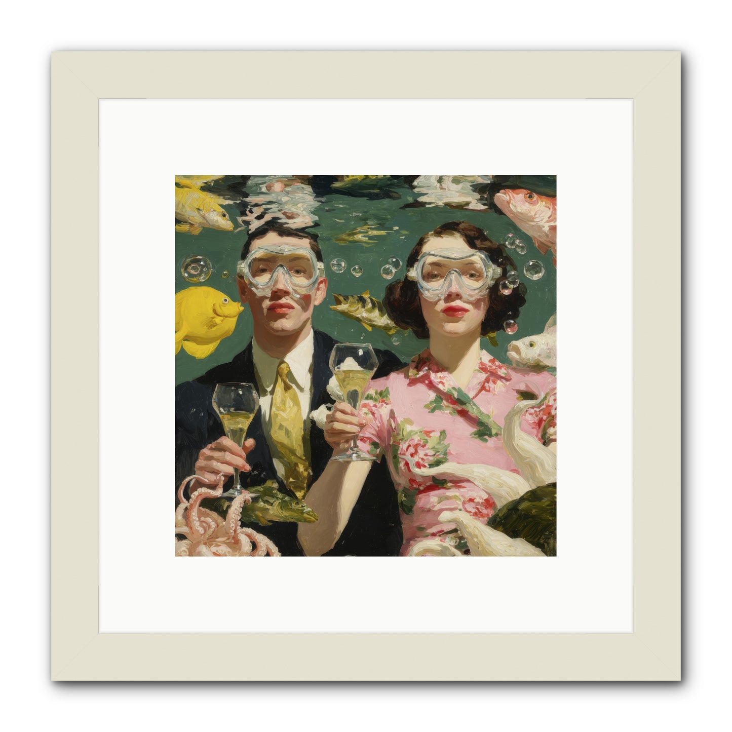The Pale Velvet Passport -- Framed Print - White 10x10