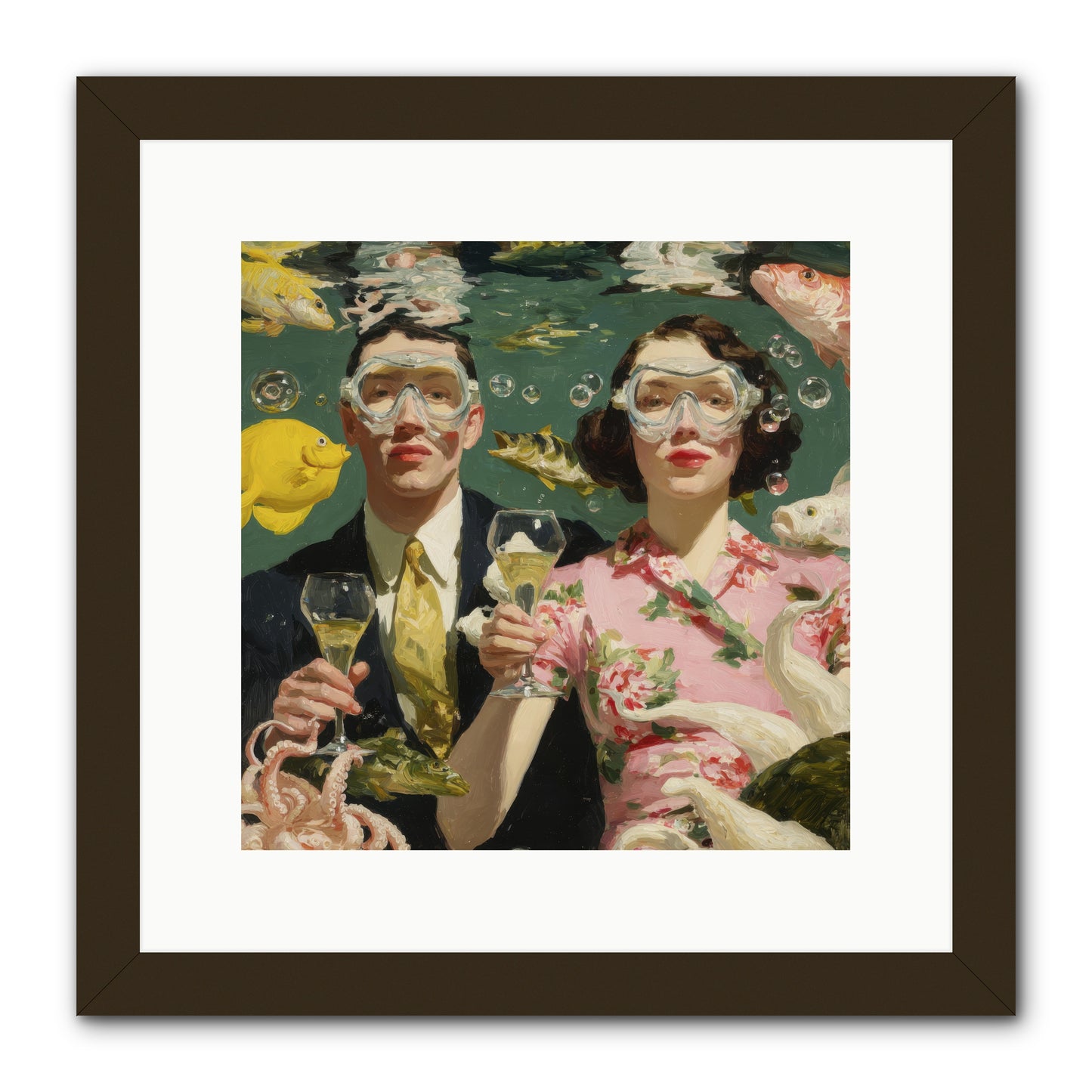 The Pale Velvet Passport -- Framed Print - Black 12x12