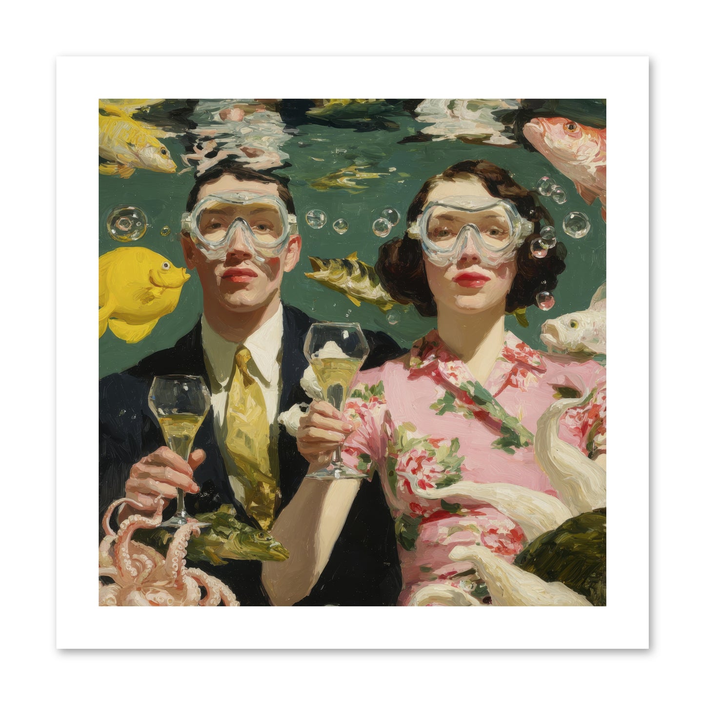 The Pale Velvet Passport -- Loose Canvas Print 12x12