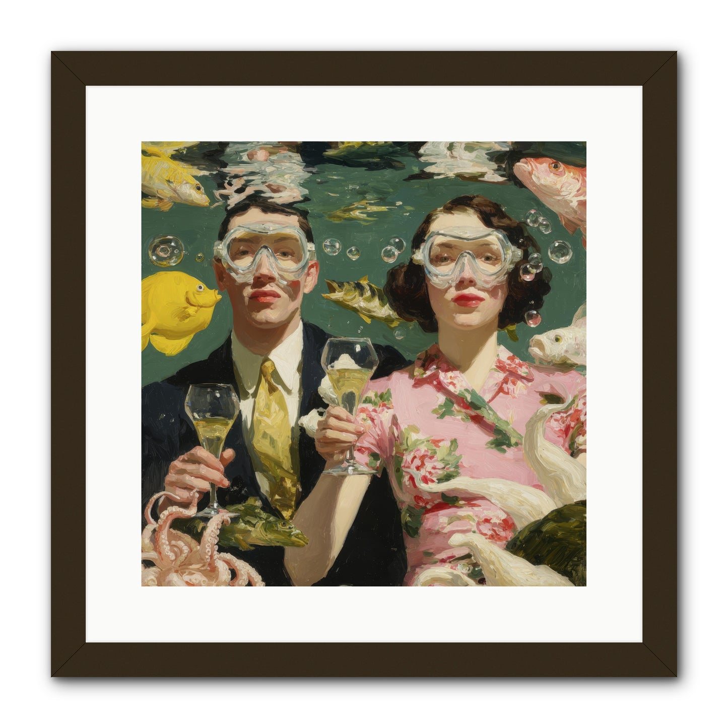 The Pale Velvet Passport -- Framed Print - Black 16x16