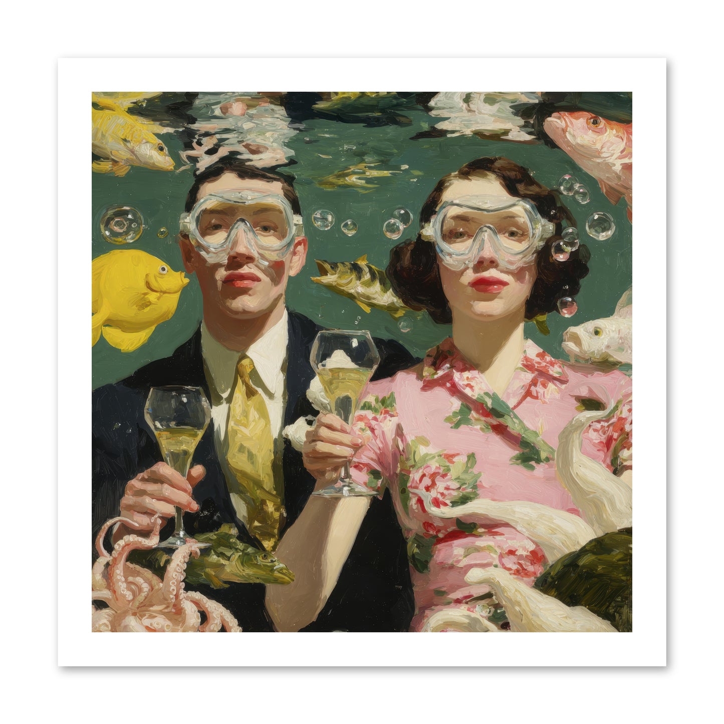 The Pale Velvet Passport -- Loose Canvas Print 16x16