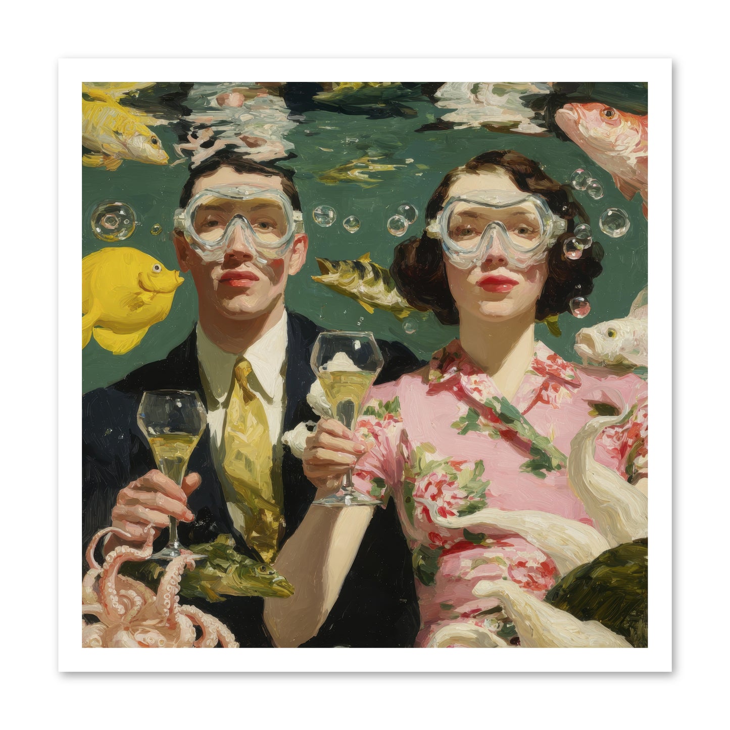 The Pale Velvet Passport -- Loose Canvas Print 24x24