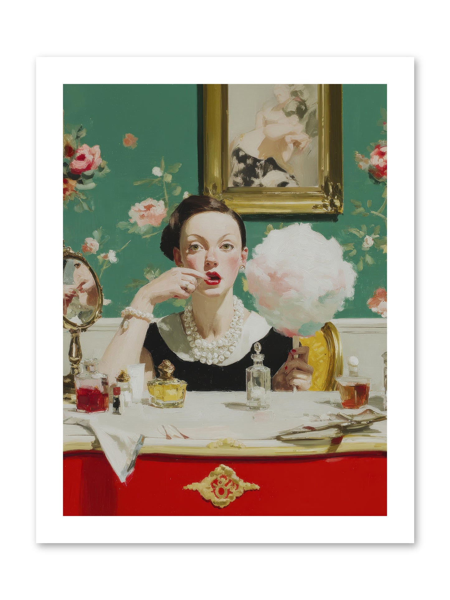 The Parlour of Lost Accessories -- Loose Canvas Print 12x16