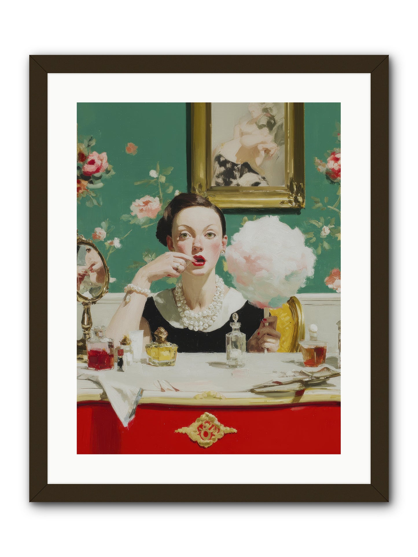 The Parlour of Lost Accessories -- Framed Print - Black 18x24