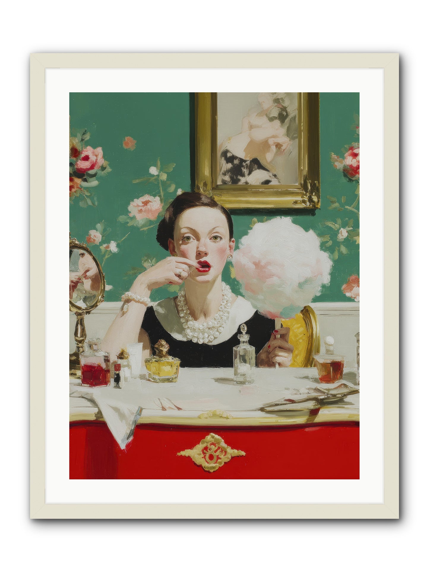 The Parlour of Lost Accessories -- Framed Print - White 24x32
