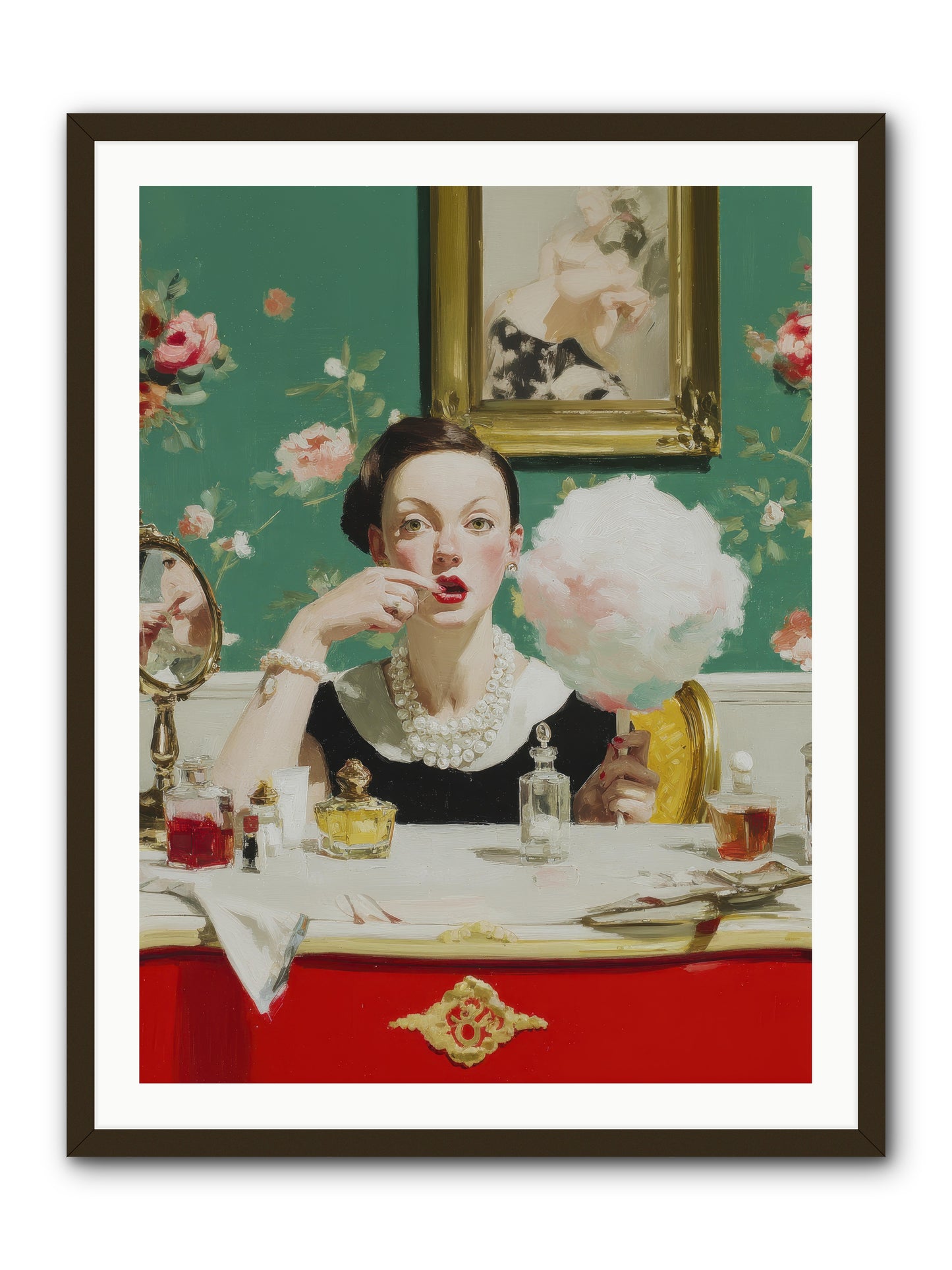 The Parlour of Lost Accessories -- Framed Print - Black 30x40