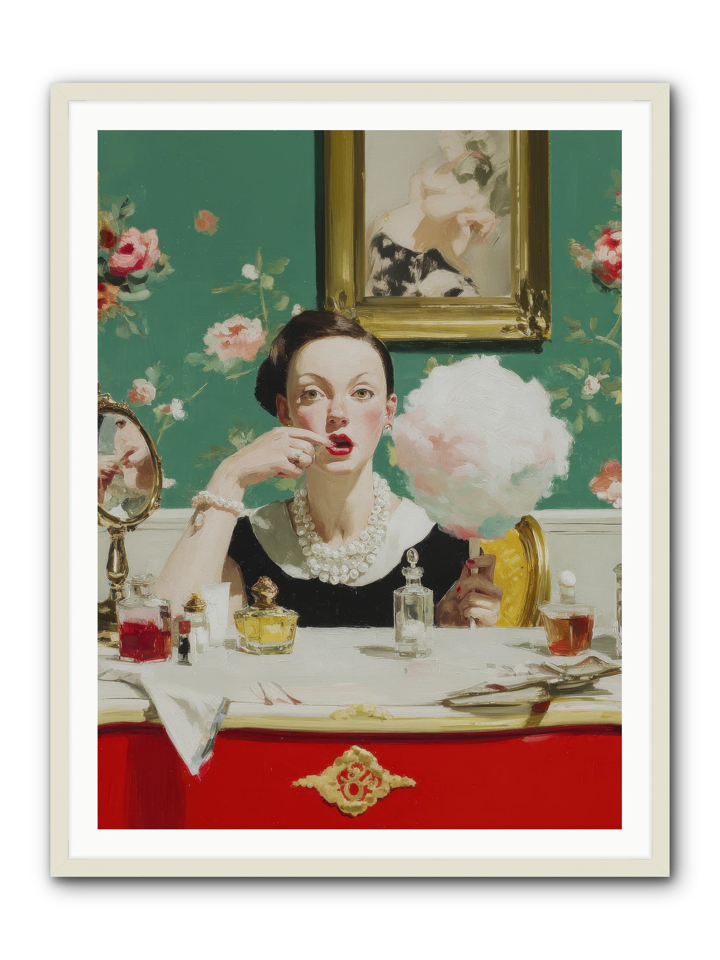 The Parlour of Lost Accessories -- Framed Print - White 36x48