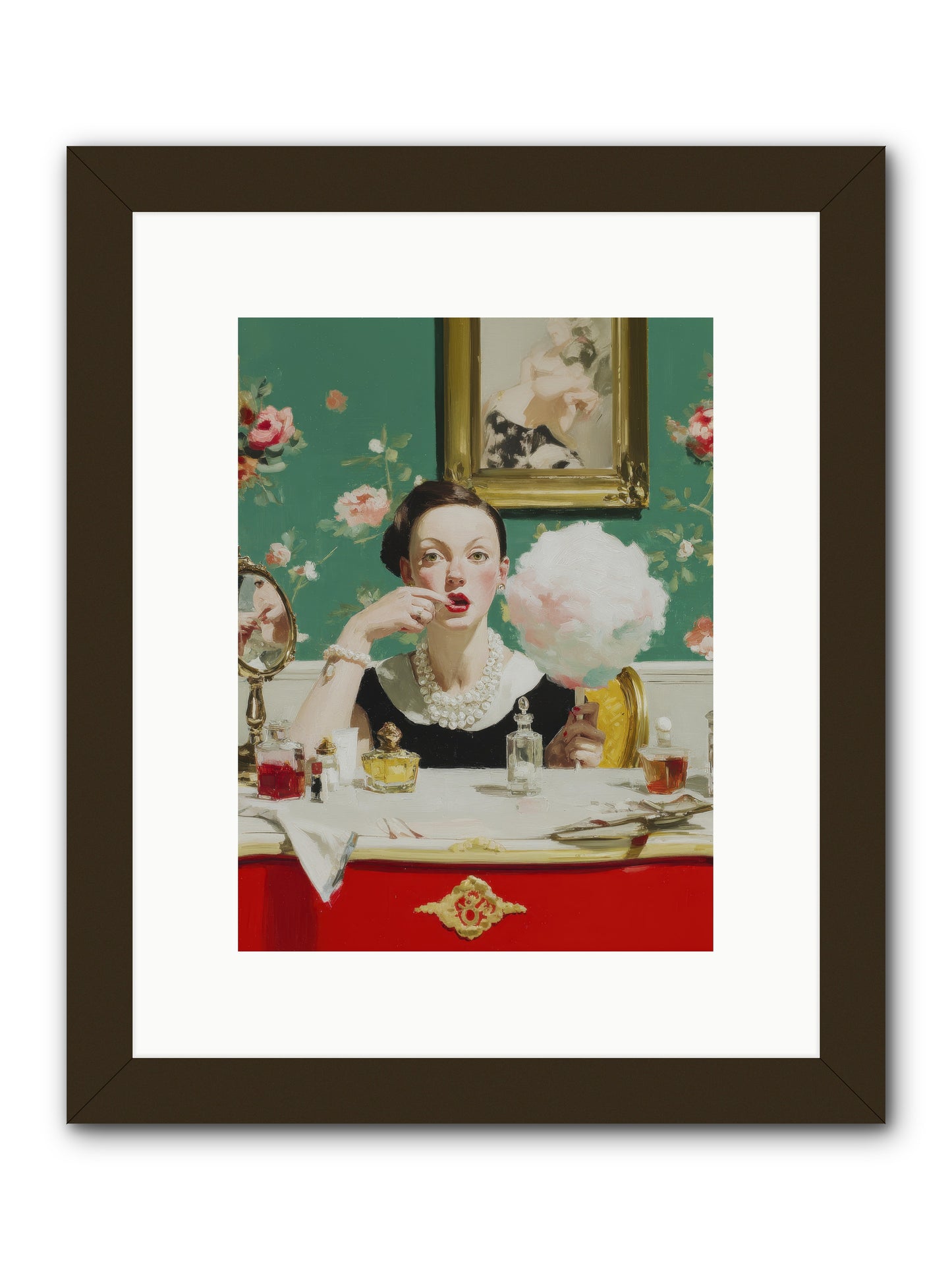 The Parlour of Lost Accessories -- Framed Print - Black 9x12