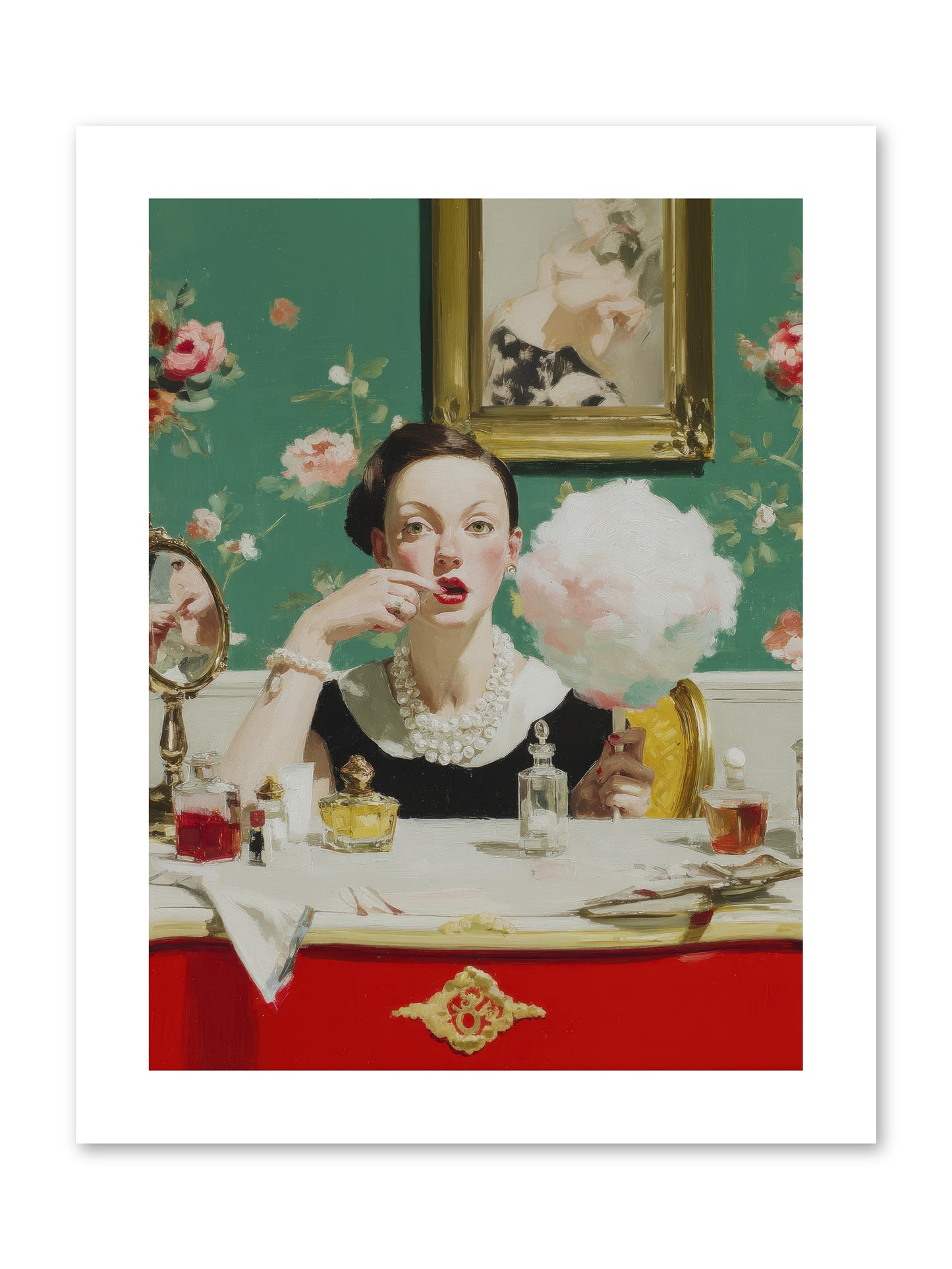 The Parlour of Lost Accessories -- Loose Canvas Print 9x12