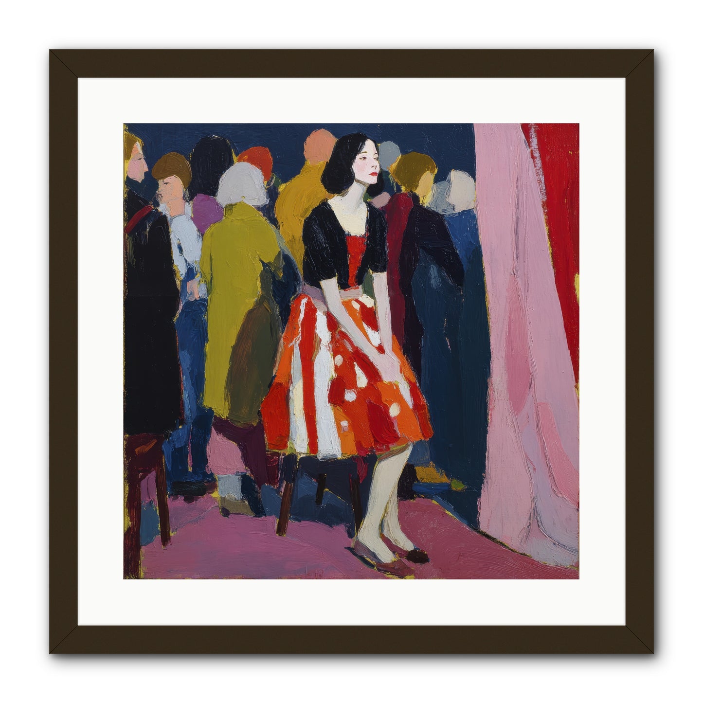The Party Observer -- Framed Print - Black 20x20