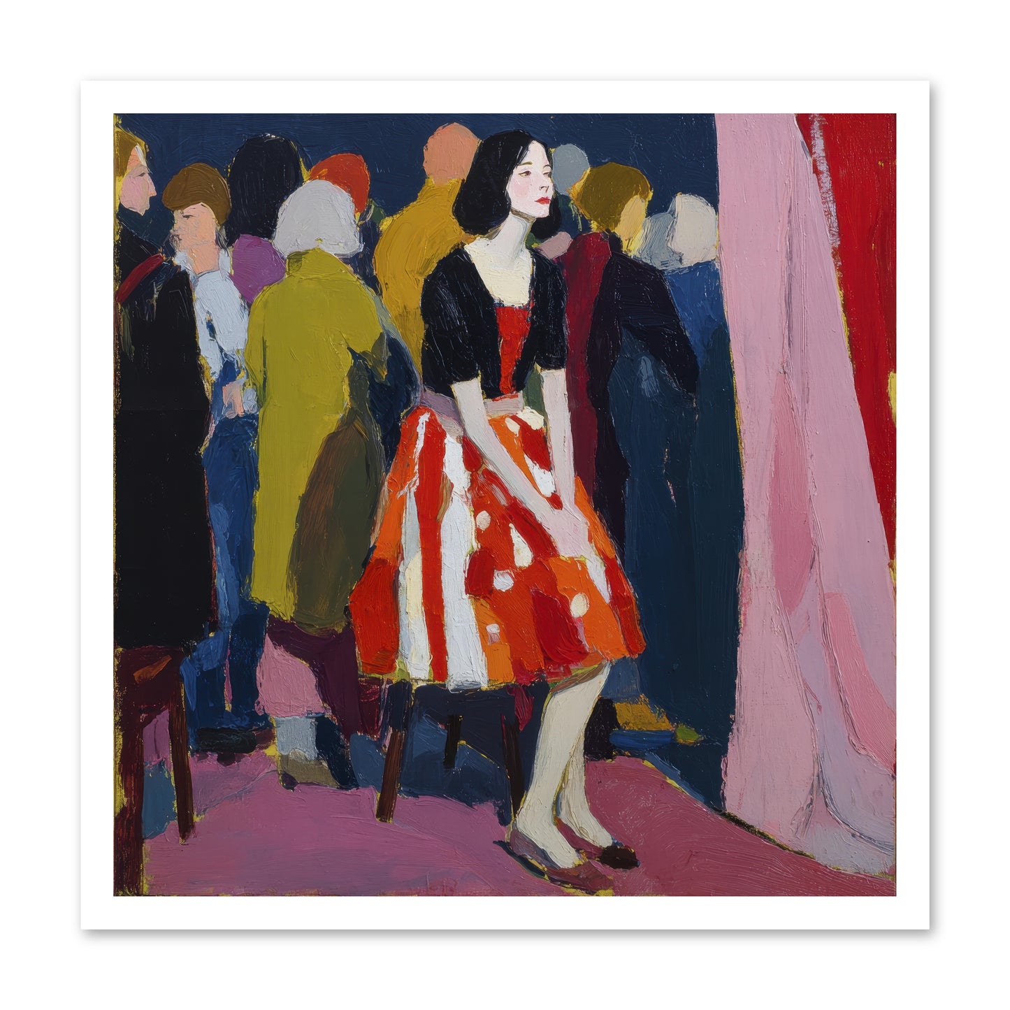The Party Observer -- Paper Print 24x24