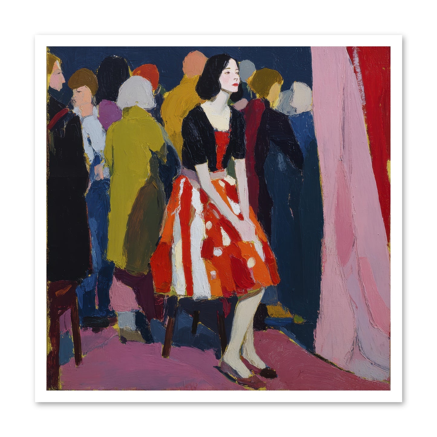 The Party Observer -- Paper Print 30x30