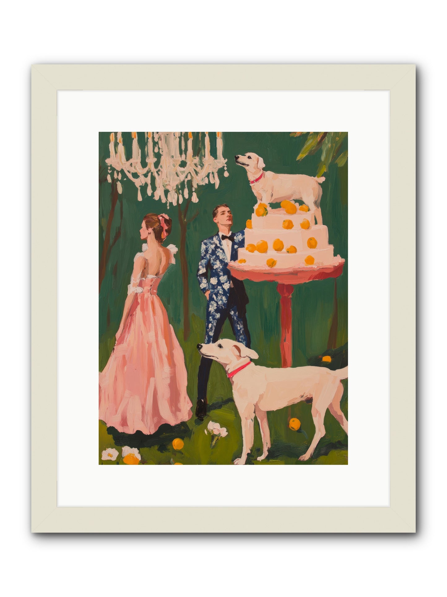 The Pastry BanditRez2 -- Framed Print - White 12x16