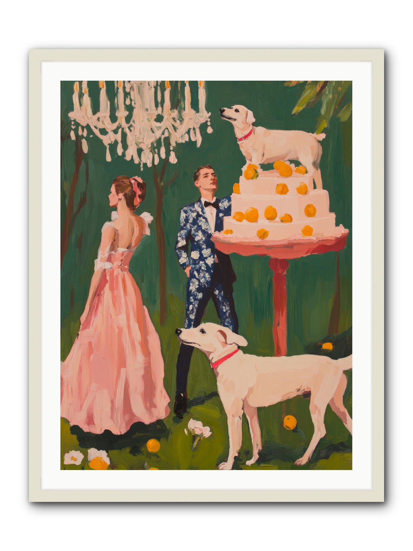 The Pastry BanditRez2 -- Framed Print - White 30x40