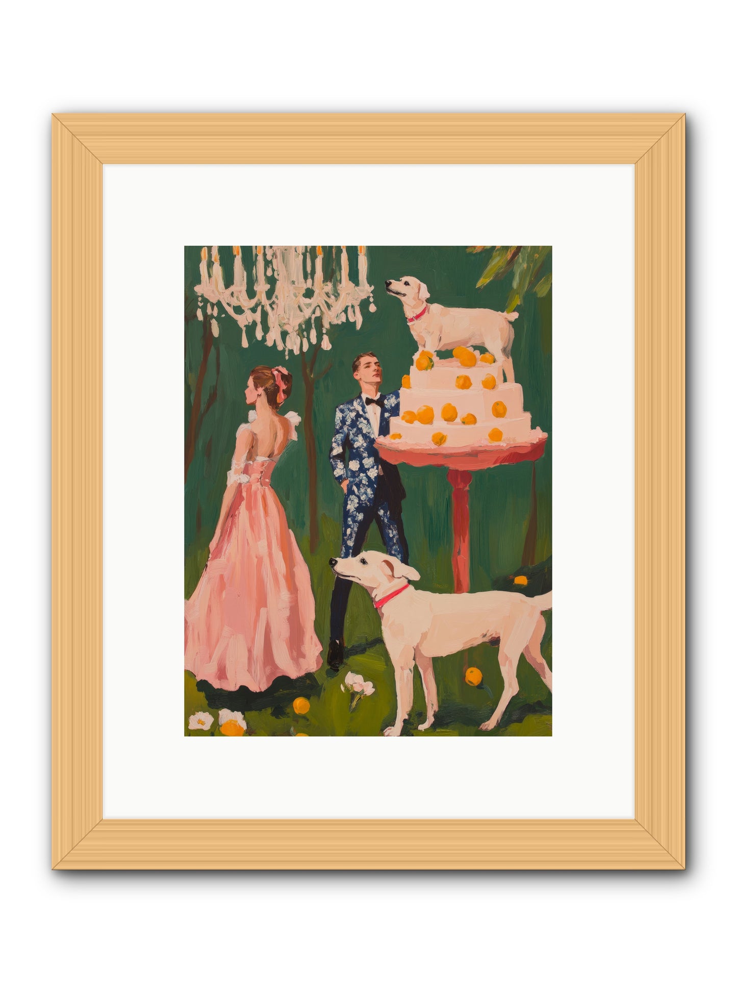 The Pastry BanditRez2 -- Framed Print - Natural 9x12