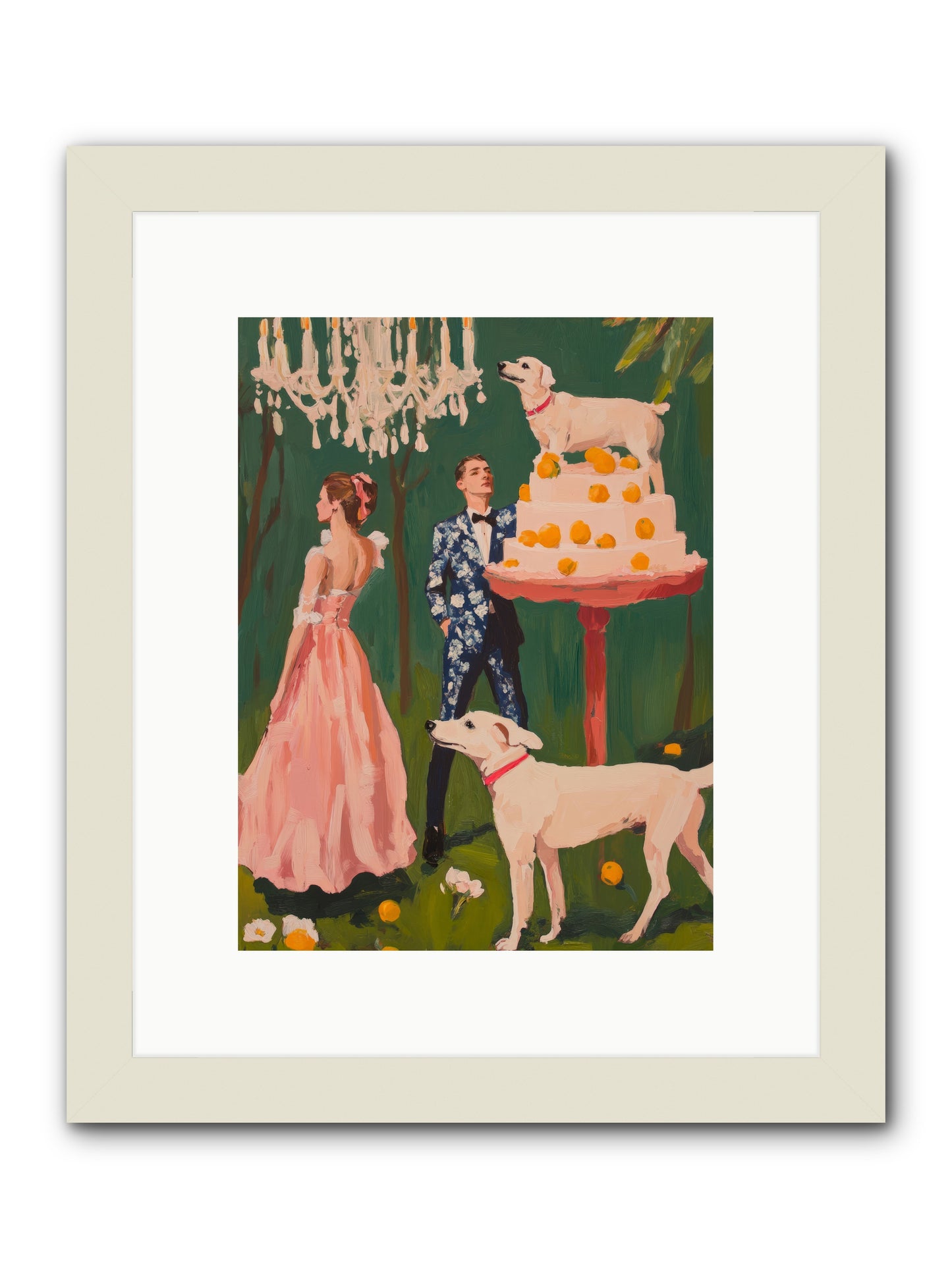 The Pastry BanditRez2 -- Framed Print - White 9x12