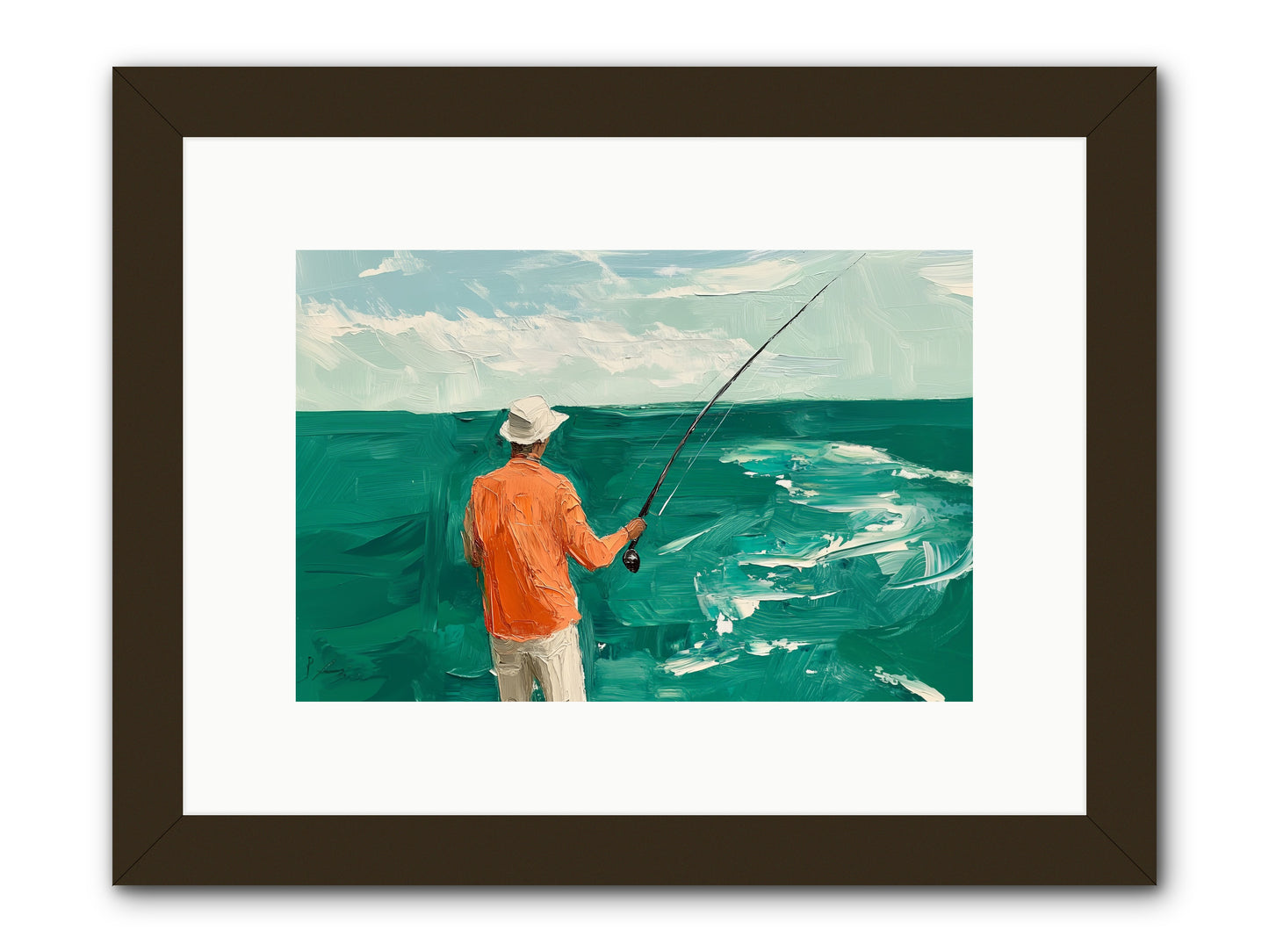 The Patient Hour -- Framed Print - Black 12x8