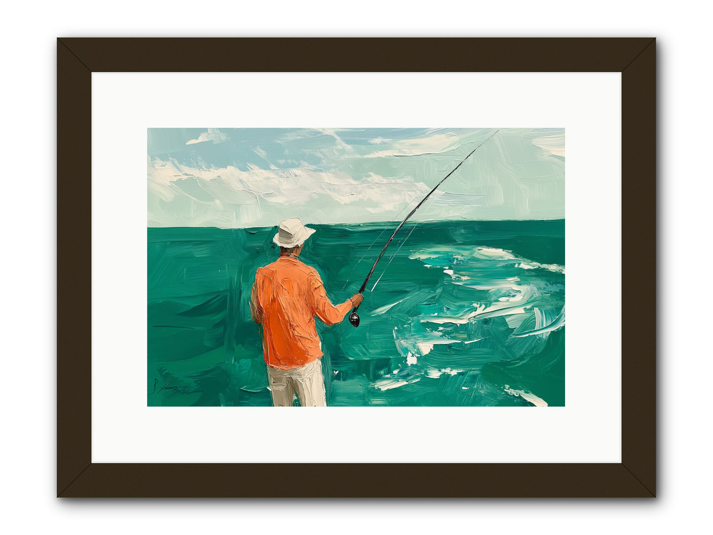 The Patient Hour -- Framed Print - Black 15x10