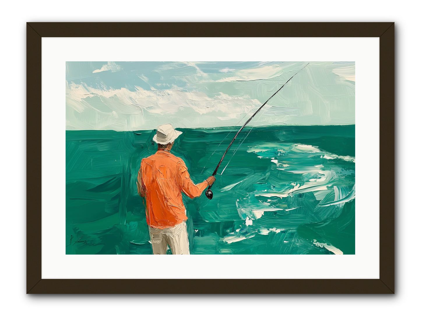 The Patient Hour -- Framed Print - Black 24x16