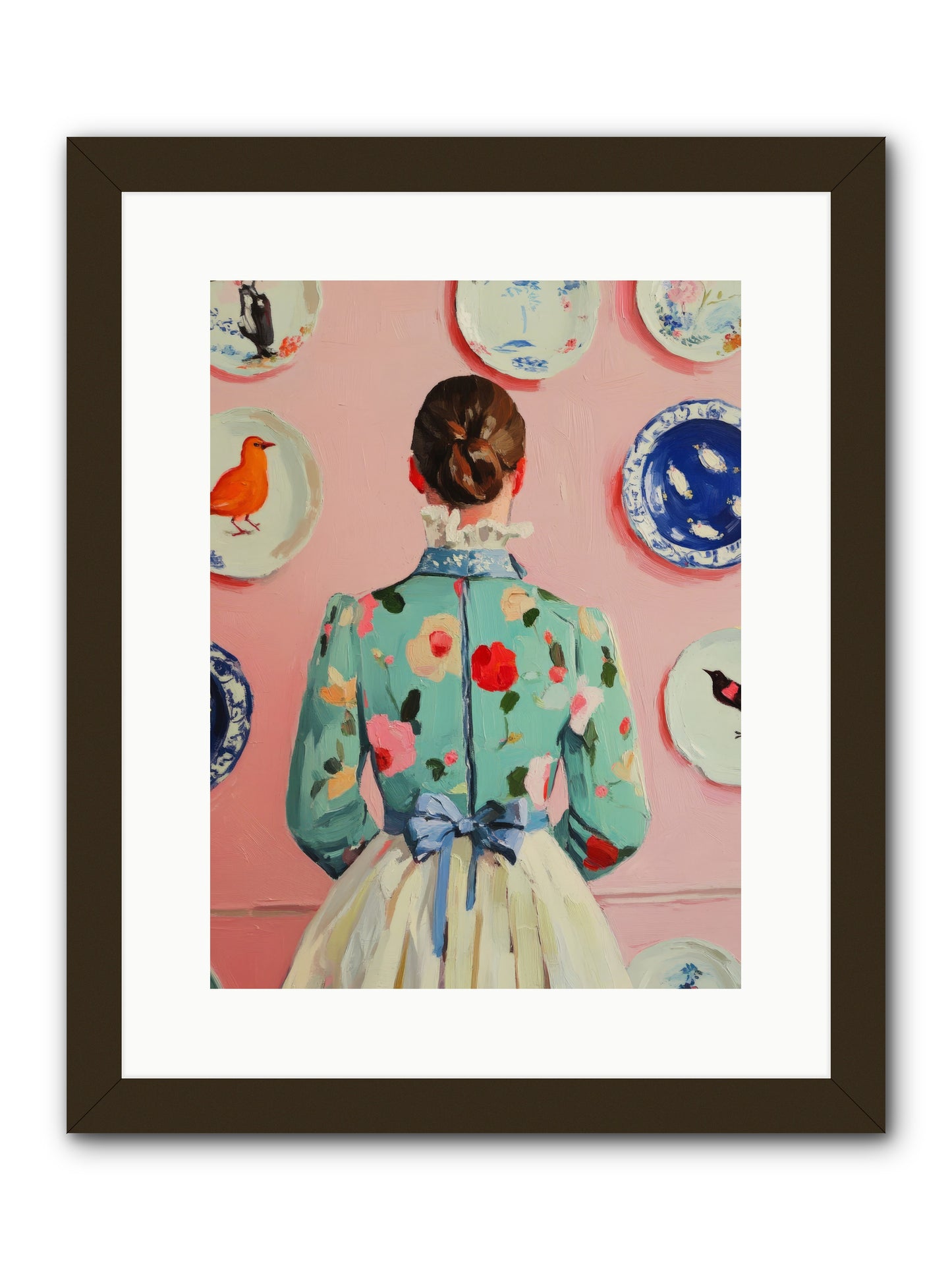 The Pattern QueenRez2 -- Framed Print - Black 12x16