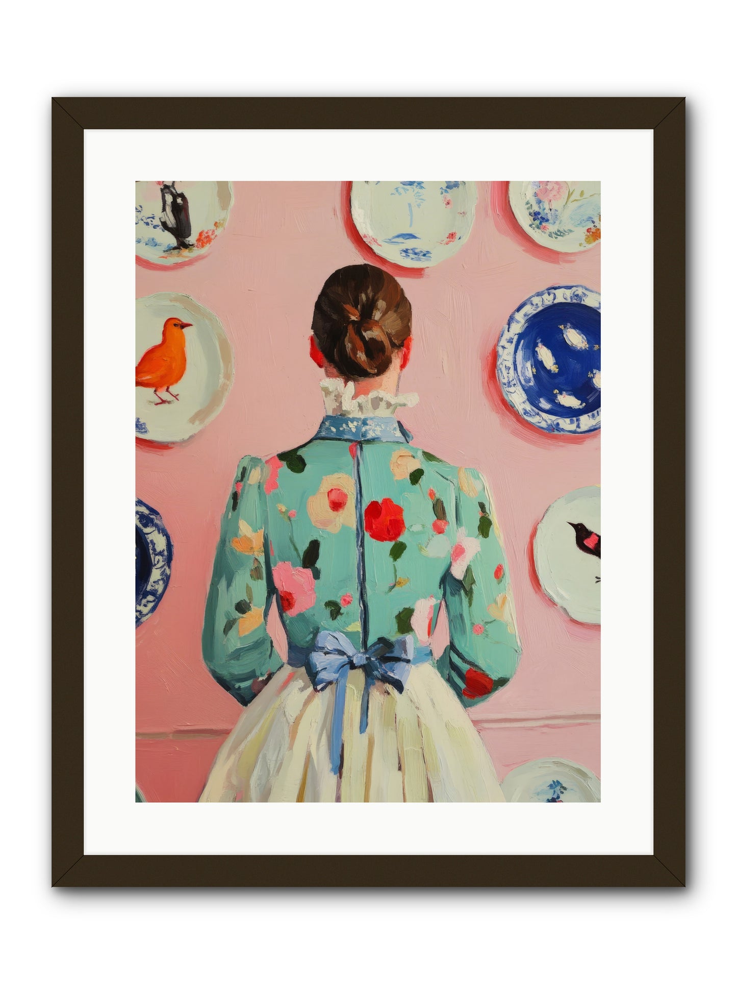The Pattern QueenRez2 -- Framed Print - Black 18x24
