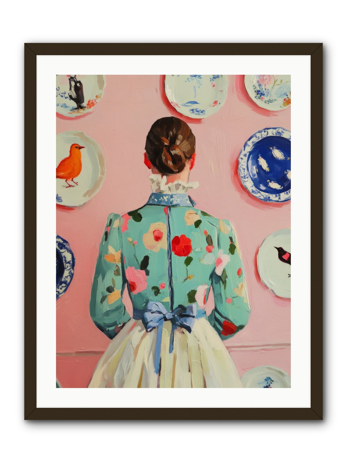 The Pattern QueenRez2 -- Framed Print - Black 24x32