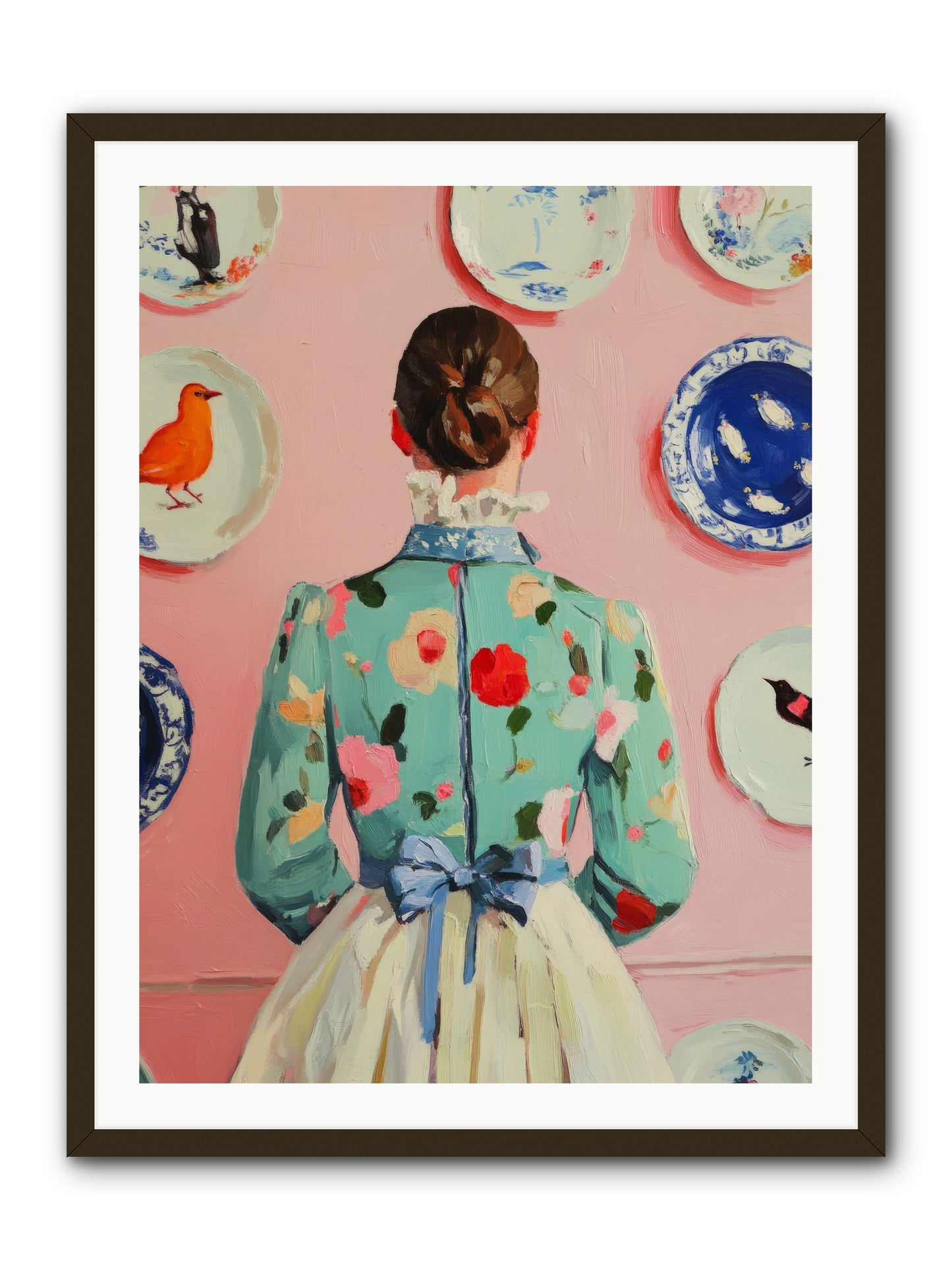 The Pattern QueenRez2 -- Framed Print - Black 30x40