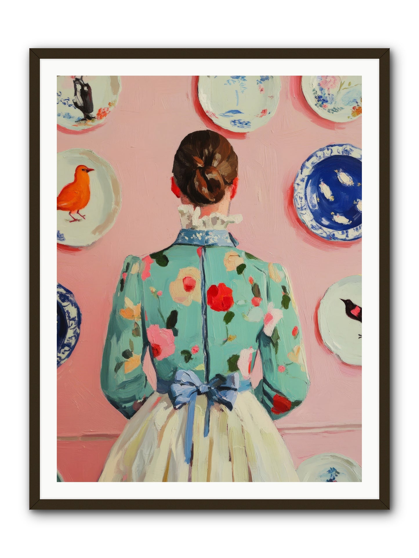 The Pattern QueenRez2 -- Framed Print - Black 36x48