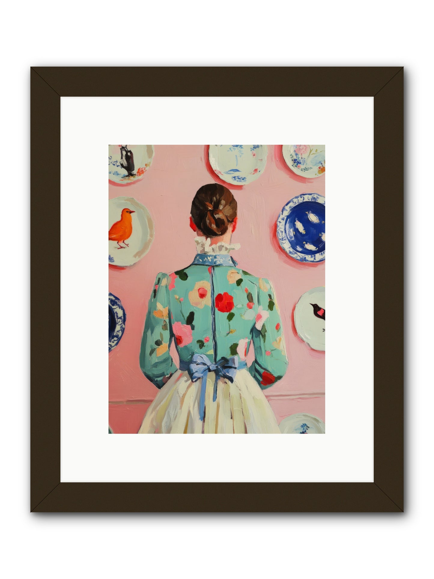 The Pattern QueenRez2 -- Framed Print - Black 9x12